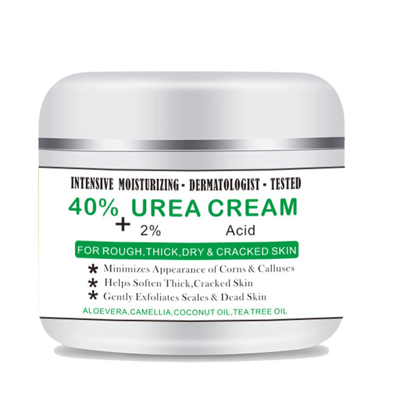 40% Urea Foot Cream for Dry & Hard Skin - 100g Callus Remover & Cracked Heel Repair - Maximum Strength 2% Acid Formula for Hands, Feet & Body Care - Ideal for Cracked Heels, Rough Skin & Callus Treatment at Home