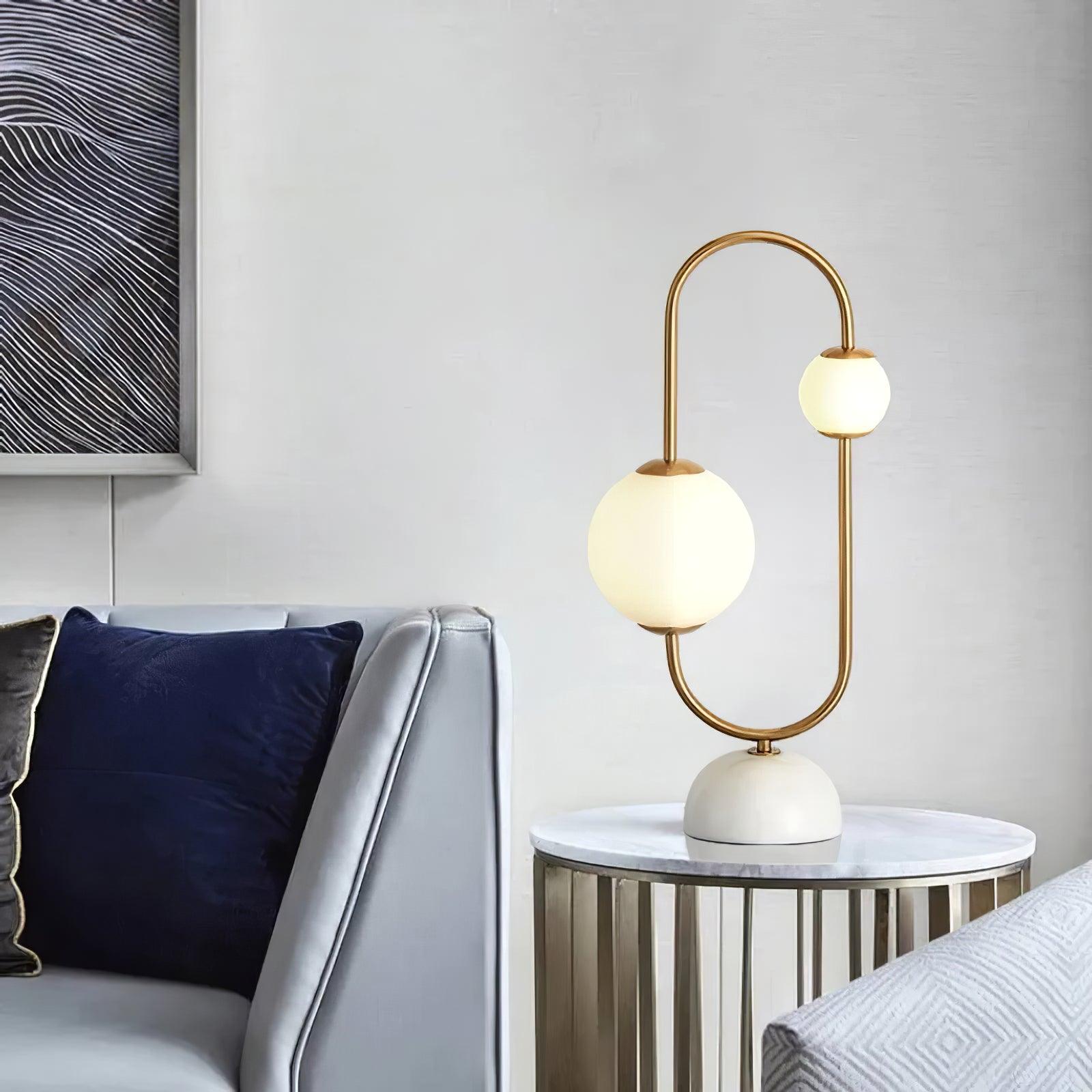 Martha Table Lamp - Modern LED Bedside Lamp with USB Port, Adjustable Brightness for Bedroom, Living Room, Office - Perfect for Reading, Working & Night Light