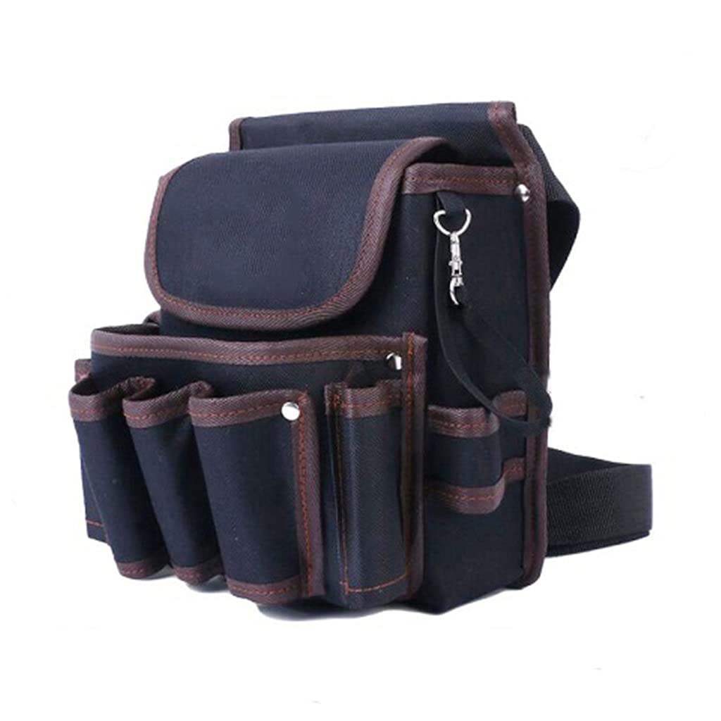 HMZRQX Electrician Portable Tool Bag Organizer - Large Capacity Canvas Work Tool Bag with Multiple Pockets for Outdoor & DIY Projects | Perfect for Electricians, Plumbers & Handymen