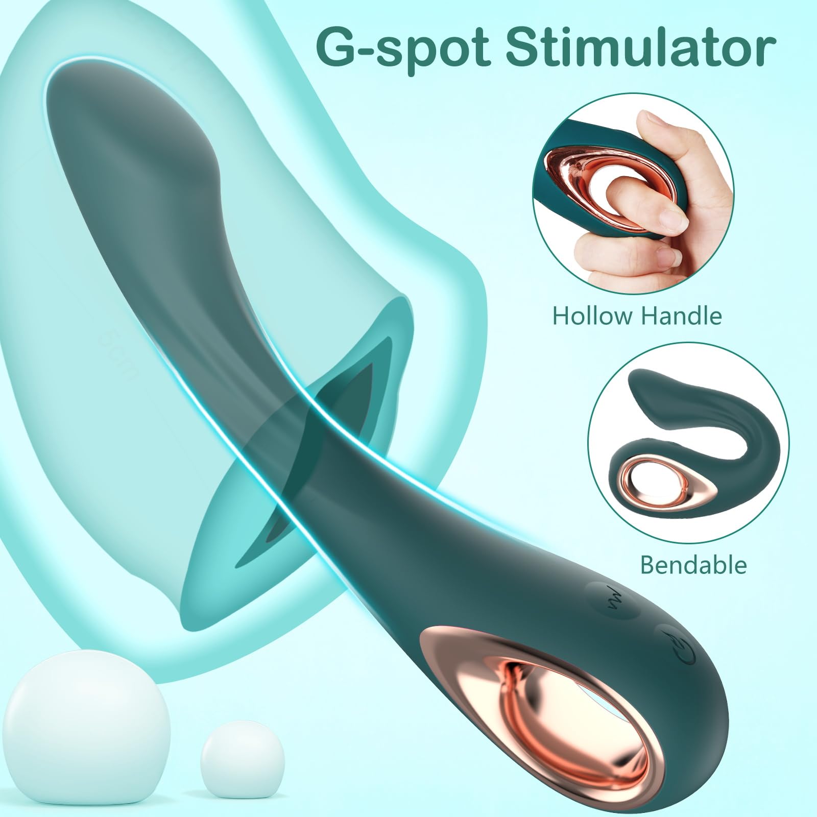 Premium G-Spot Vibrator for Women - 10 Powerful Vibration Modes, Ergonomic Curved Design for Clitoral & Anal Stimulation | Soft Body-Safe Silicone Adult Toy | Perfect for Solo Play & Couples Intimacy (Green) - Enhance Your Bedroom Experience & Spice Up Date Nights