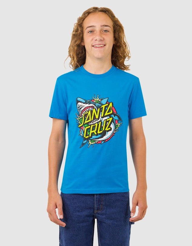 Santa Cruz Shark Dot Boys T-Shirt - Cool Graphic Tee for Kids - Perfect for Casual Wear, School, and Playtime