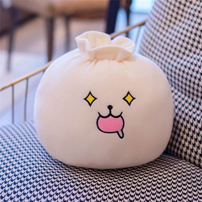 Kawaii Fluffy Bao Plushie - Soft Squishy Stress Relief Toy for Adults & Kids | Cute Asian Inspired Pillow for Home Decor, Office Desk, and Anxiety Relief