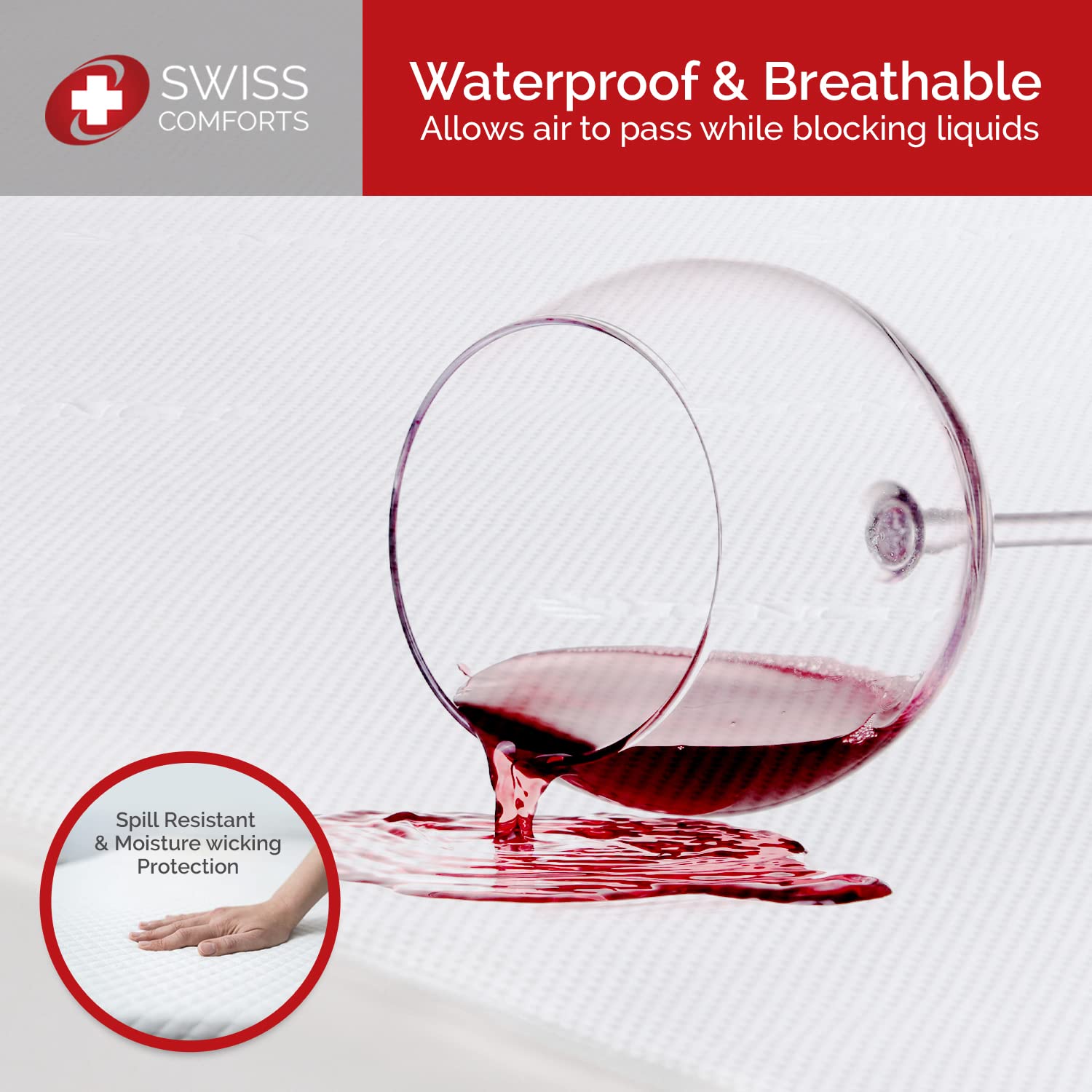 100% Waterproof Mattress Protector Twin Size (39