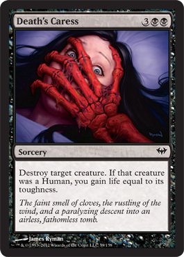 Magic: the Gathering - Death's Caress (59) Foil Card - Dark Ascension Expansion | Collectible Trading Card Game for MTG Players & Deck Builders | Perfect for Tournaments & Casual Play