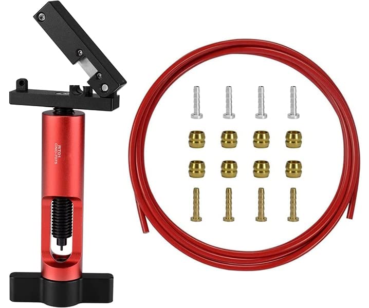BESNIN 2 in 1 Bike Hydraulic Hose Cutter and Needle Insertion Tool - Upgraded Fitting Insert Tool for Brake Lines & Cables | Perfect for Bicycle Repair & Maintenance
