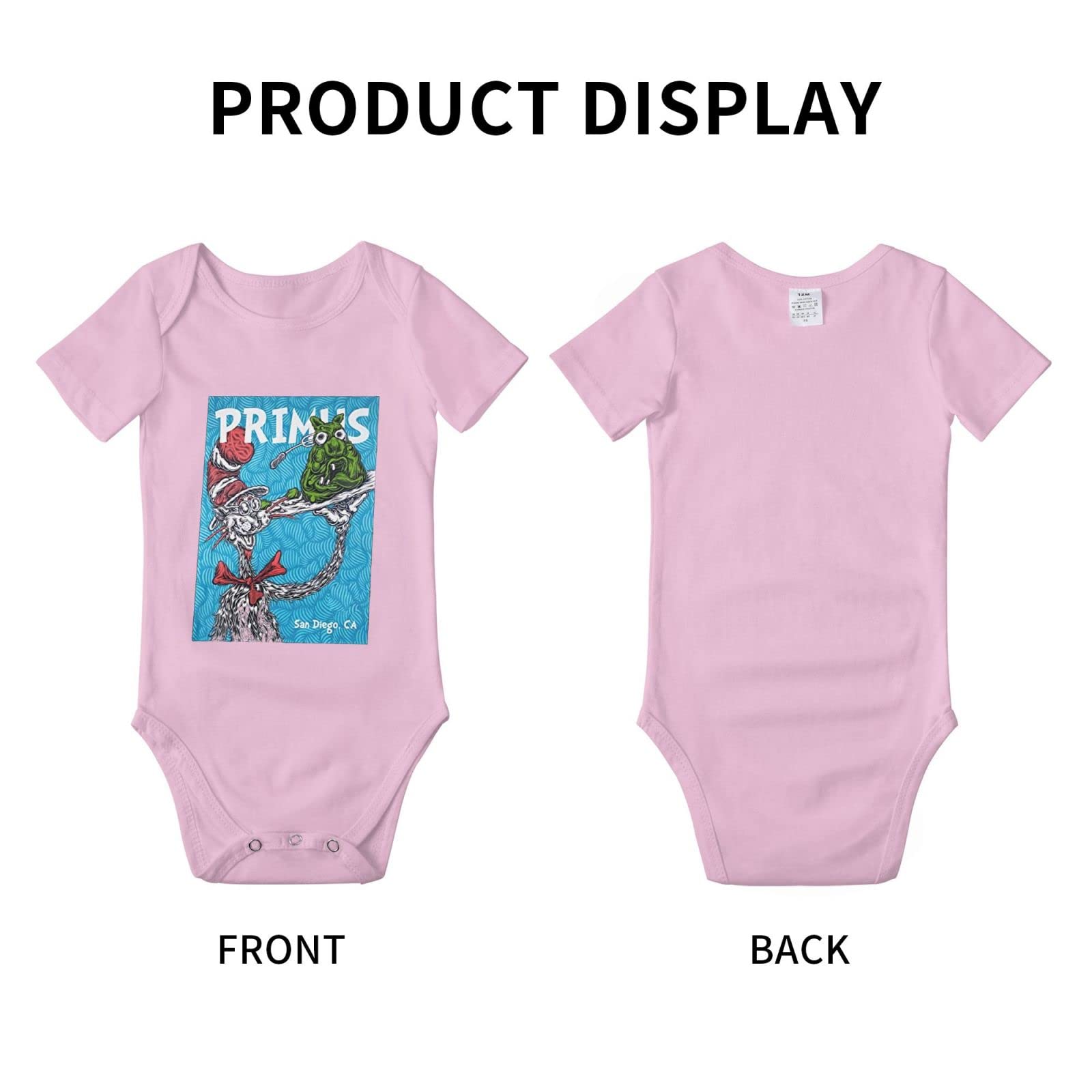 Priimus Band Baby Onesie - Soft Cotton Unisex Newborn Romper with 3D Print, Short Sleeve Bodysuit for 0-3 Months (Funny Outfit for Baby Girls & Boys) - Perfect for Playtime, Photoshoots & Everyday Comfort