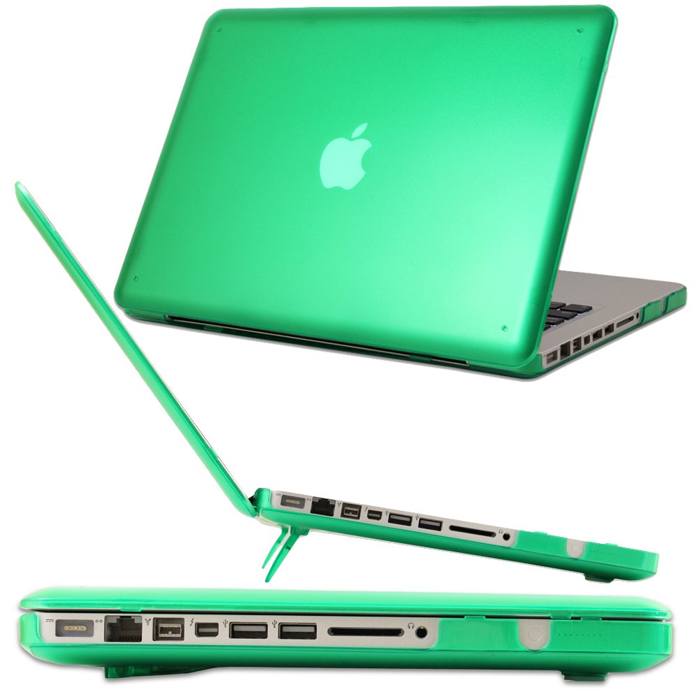 iPearl mCover Hard Shell Case with Free Keyboard Cover for MacBook Pro 13-inch Model A1278 | Durable Protective Cover for Aluminum Unibody MacBook | Perfect for Work, Travel & School (Green)