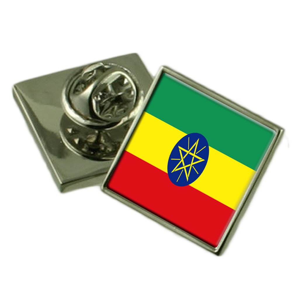 Custom Ethiopia Lapel Pin Badge - Engraved Personalized Gift Box for Collectors, Events & National Pride