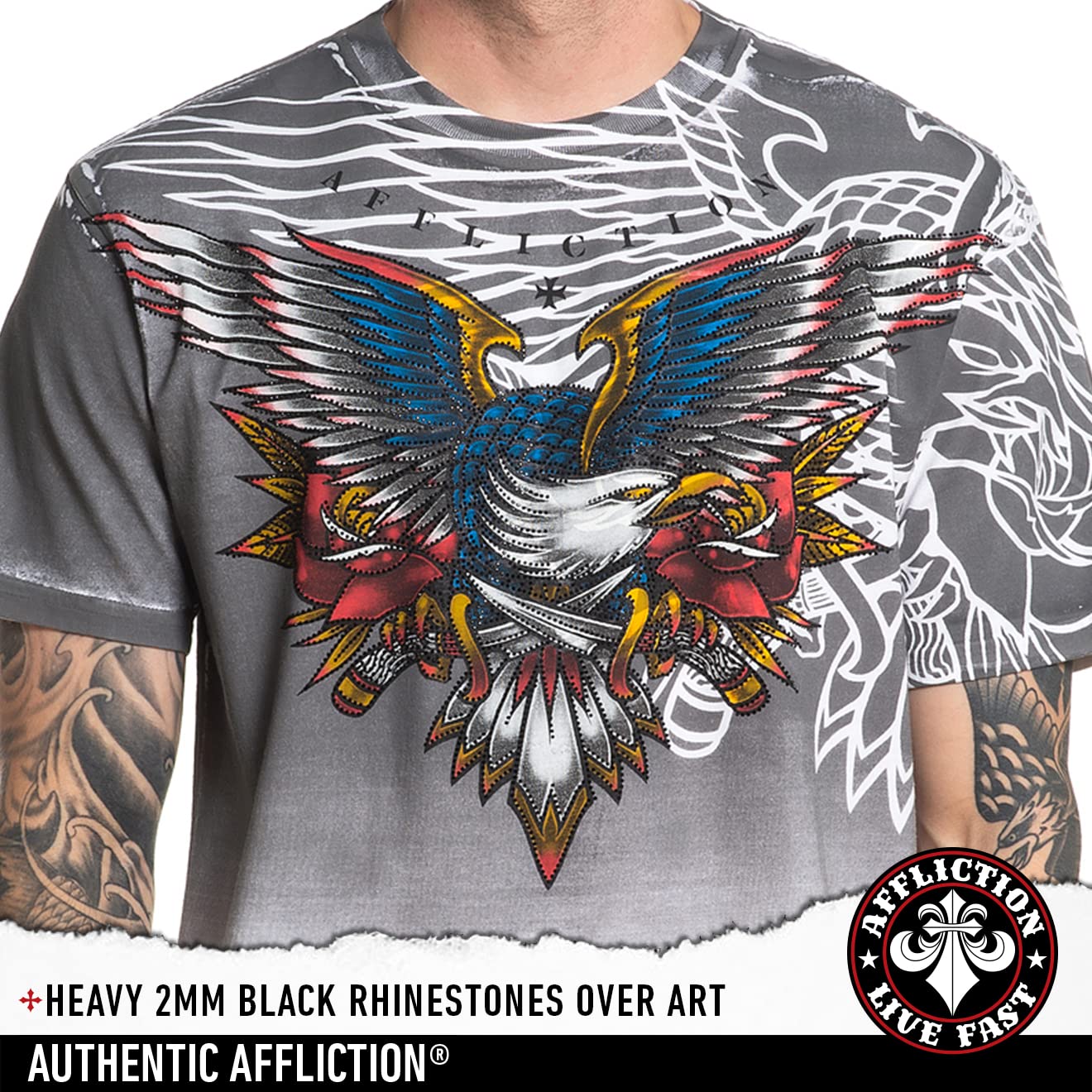 Affliction Men's Core Classic T-Shirts - Premium Cotton Graphic Tees for Casual Wear, Street Style & Everyday Comfort | Trendy Mens Shirts for Outfits, Parties & Urban Fashion