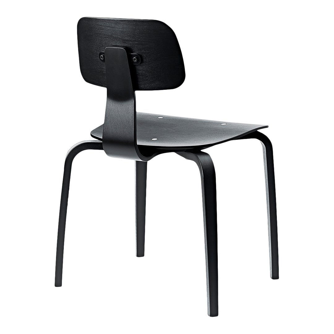 Kevi 2070 Stackable Chair - Heavy Duty Plastic Folding Chairs for Events, Weddings & Parties - Indoor Outdoor Use - Set of 4 (Black)