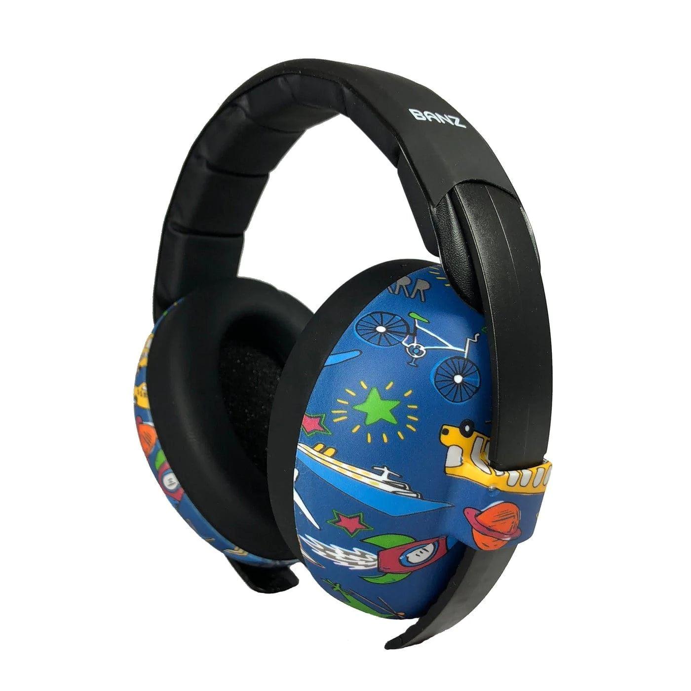 Baby Banz Hear No Blare Sound Protection Earmuffs for Infants & Toddlers 0-2 Years - Noise Canceling Headphones for Airplanes, Concerts & Fireworks