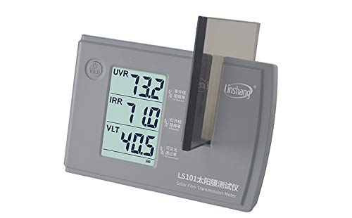 Professional LS101 Window Tint Meter - Solar Film Transmission Tester for UV, IR & VLT Measurement | Accurate UVR, IRR & Visible Light Testing for Car, Home & Office Window Tinting