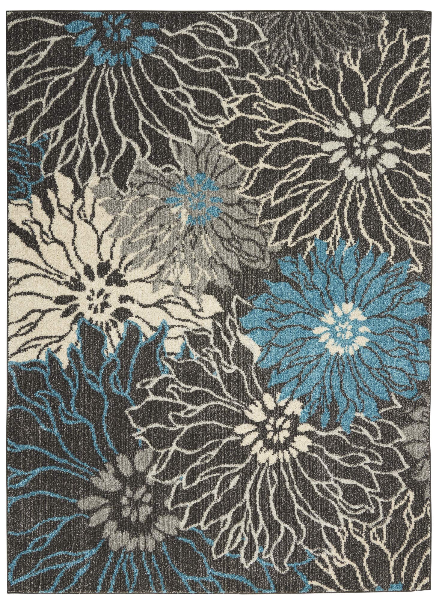 Nourison Passion Charcoal/Blue 5'3