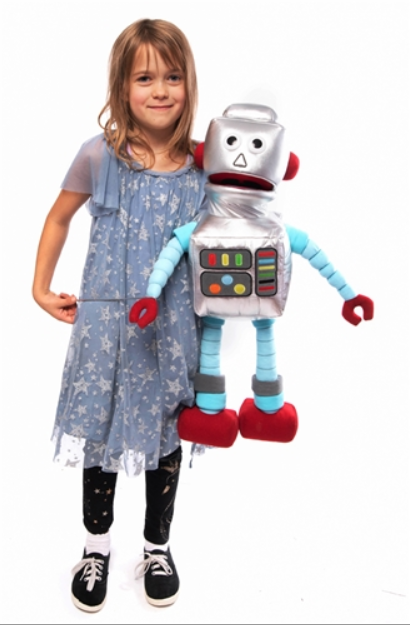 Rodney Robot Large 75cm Hand Puppet - Interactive Plush Toy for Kids, Storytelling & Educational Play - Perfect for Classroom, Birthday Parties & Family Fun (Code 35)