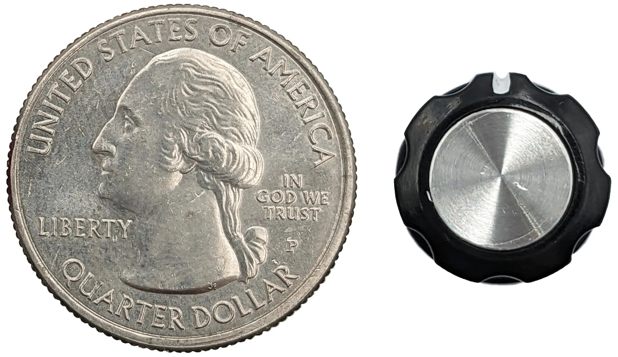 Fluted 0.58 Inch Control Knob for 1/4