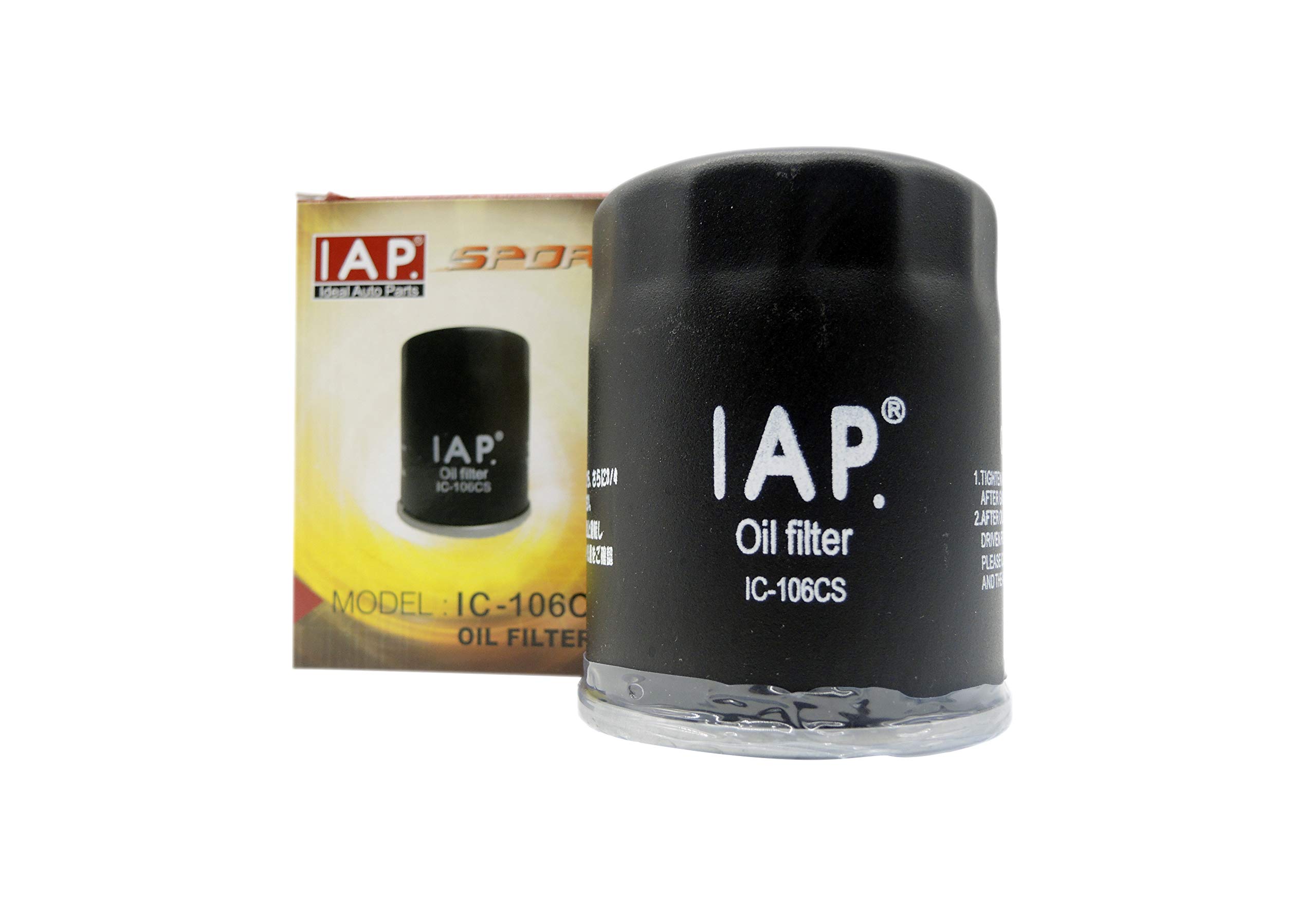Premium Oil Filter Replacement IAP IC-106CS - Compatible with Honda, Infiniti, Mitsubishi Passenger Cars | High Performance Engine Protection for City Driving & Long Commutes