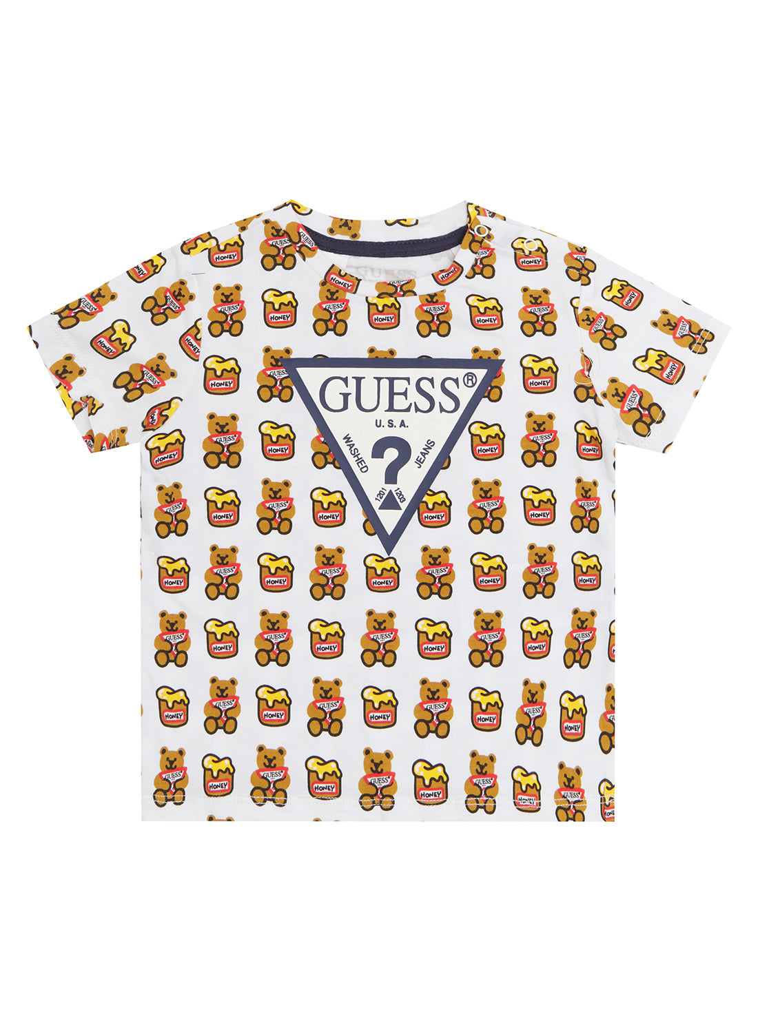 Animal Print Logo T-Shirt for Kids (3-24 Months) - Soft Cotton Baby Tees for Playtime, Outings & Photo Shoots