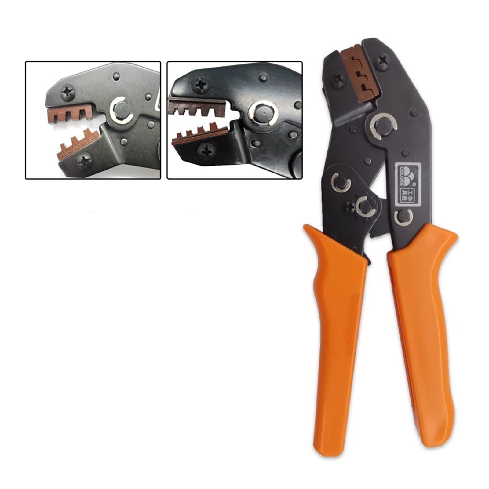 Professional Ferrule Crimping Tool Kit for Electricians - SN-48B Crimper for 2.8mm, 4.8mm & 6.3mm Terminals with Cable Stripper - Perfect for Electrical Repairs, Wiring Projects & DIY Home Improvements (Color: SN-2)