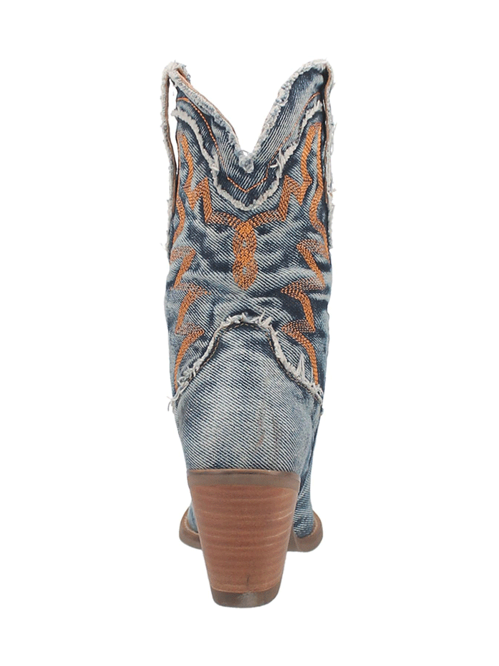 Dingo DI950 BL Women's Y'all Need Dolly Western Fashion Boots in Denim Blue - Perfect for Country Dancing, Rodeos & Casual Wear