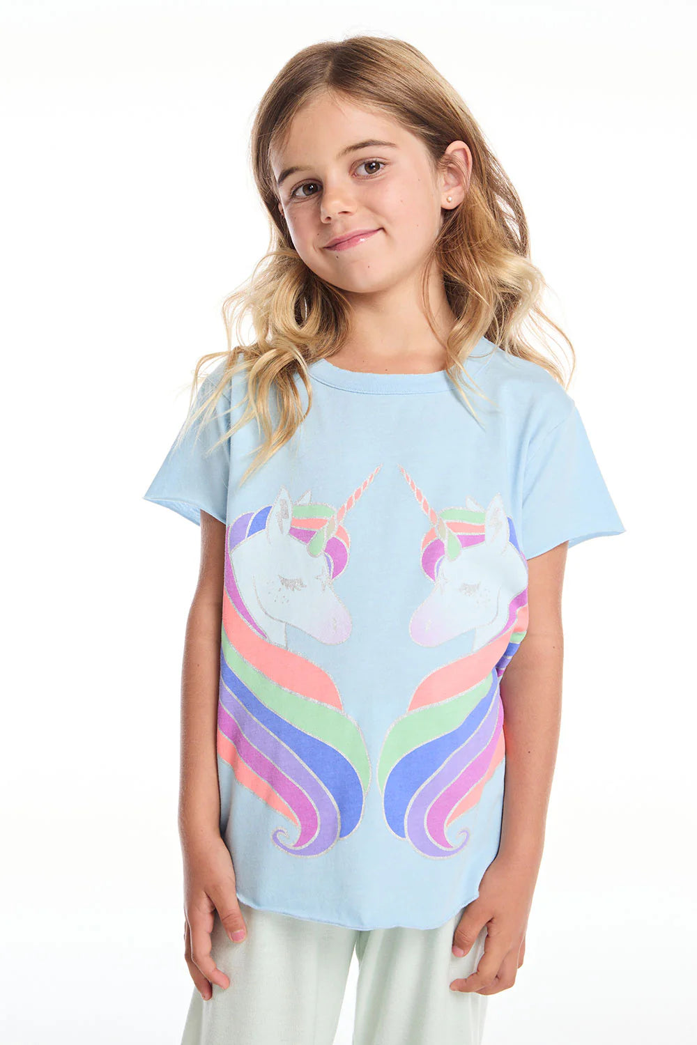 Chaser Reflected Rainbow Unicorn T-Shirt for Women - Cute Graphic Tee for Casual Wear, Parties & Festivals