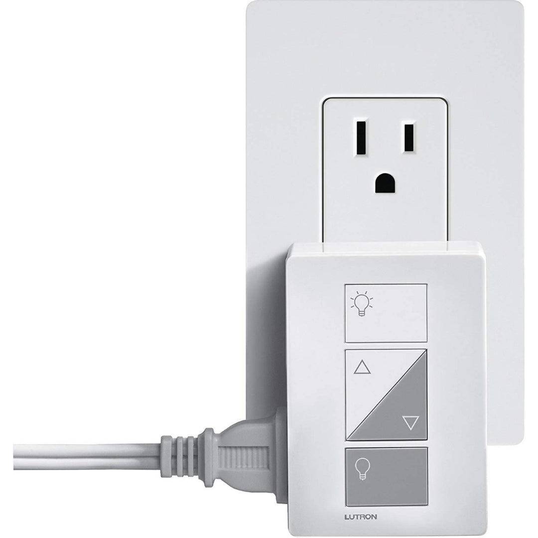 Lutron Caseta Smart Lighting Lamp Dimmer Switch | PD-3PCL-WH | White | Perfect for Bedroom, Living Room & Home Automation