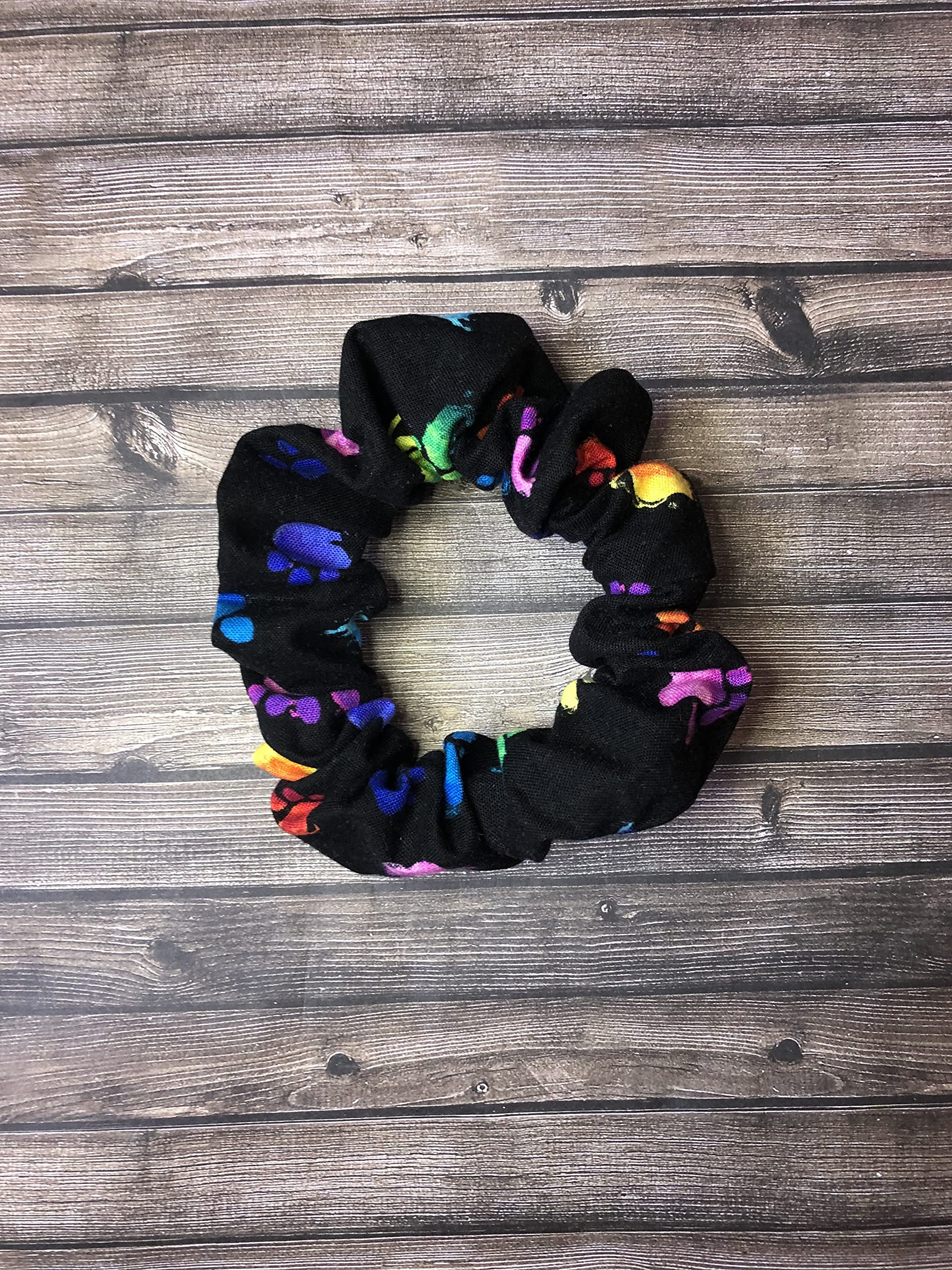 Paw Print Hair Scrunchies for Women & Girls - Stylish Hair Accessories for Daily Wear