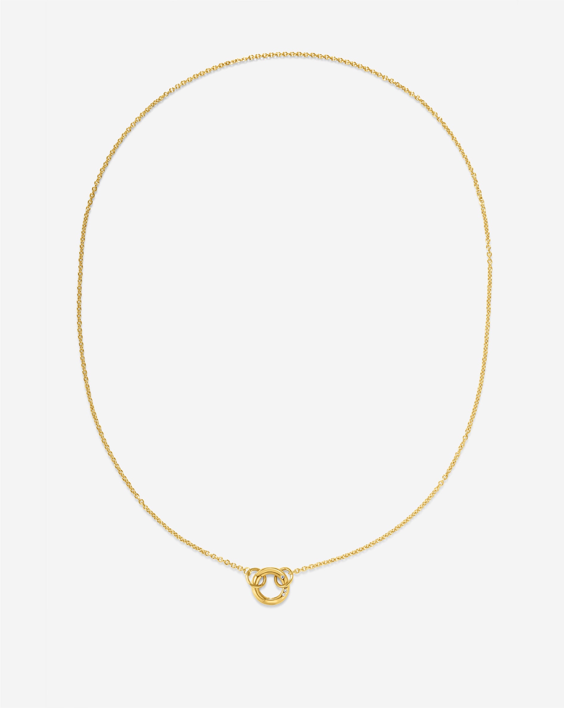 Clique Cable Chain Necklace for Women - 18K Gold Plated Stainless Steel Dainty Layering Necklace - Perfect for Everyday Wear, Gift Giving & Special Occasions