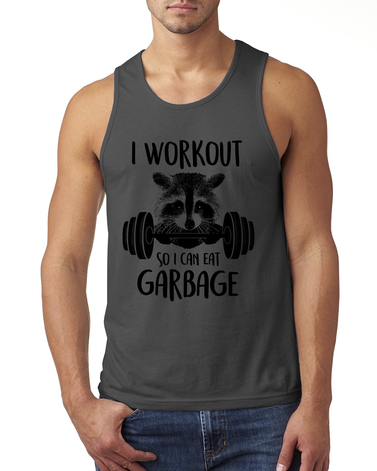 Retta I Workout So I Can Eat Funny Gym Tank Top for Men - Perfect for Workouts, Gym Sessions & Casual Wear