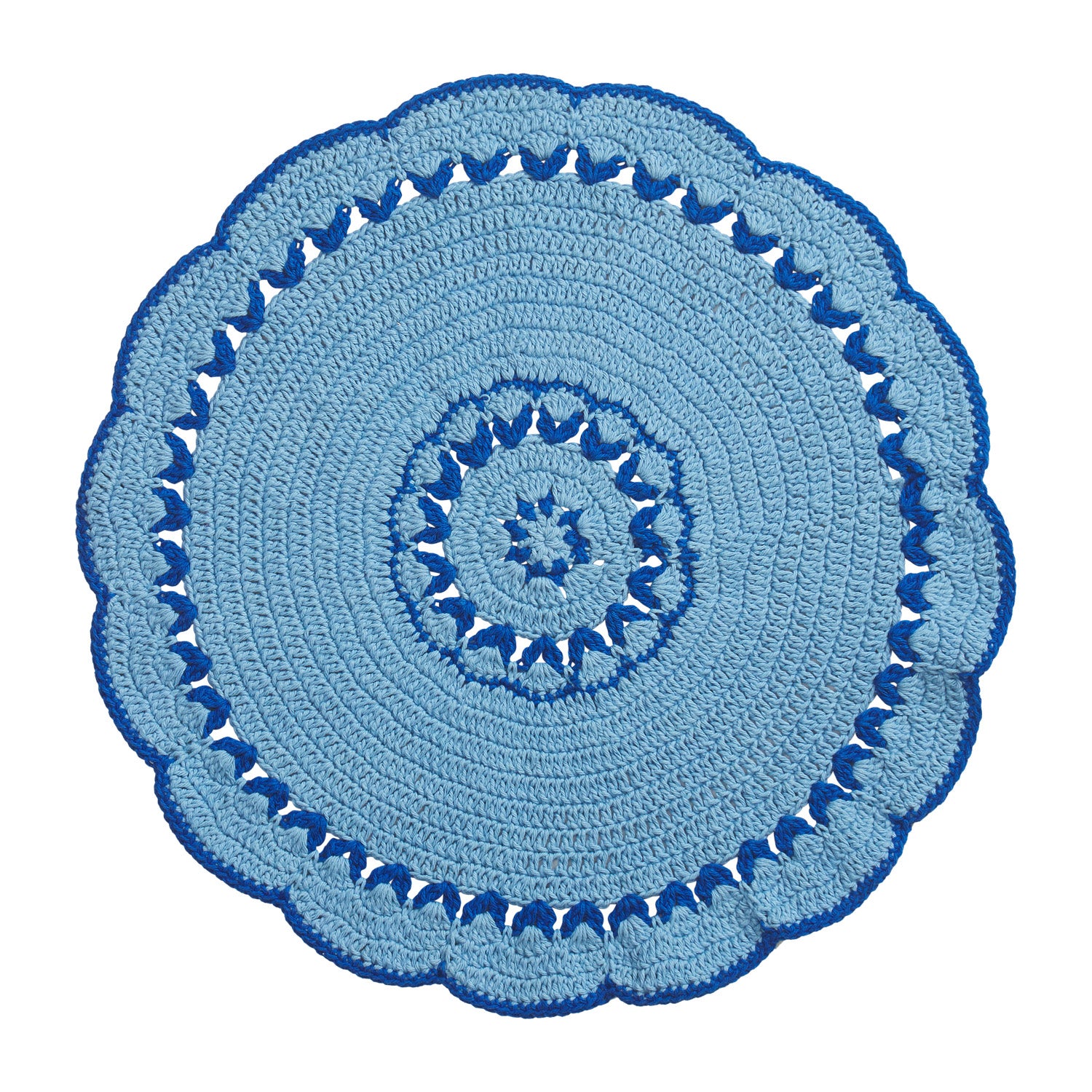 Aditi Crochet Placemats Set of 6 - Handmade Cotton Table Mats for Dining Room Decor - Perfect for Farmhouse, Boho, and Rustic Home Decor