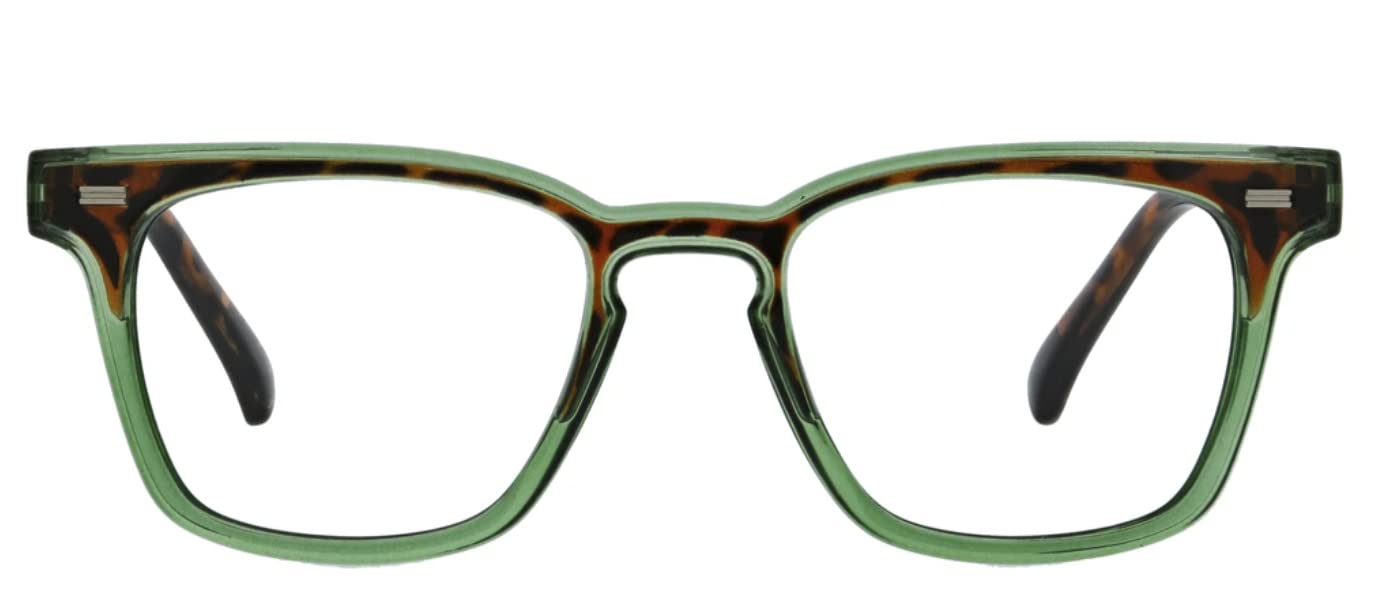 PeeperSpecs Strut Blue Light Blocking Reading Glasses for Men - Reduce Eye Strain for Computer Work, Gaming & Reading