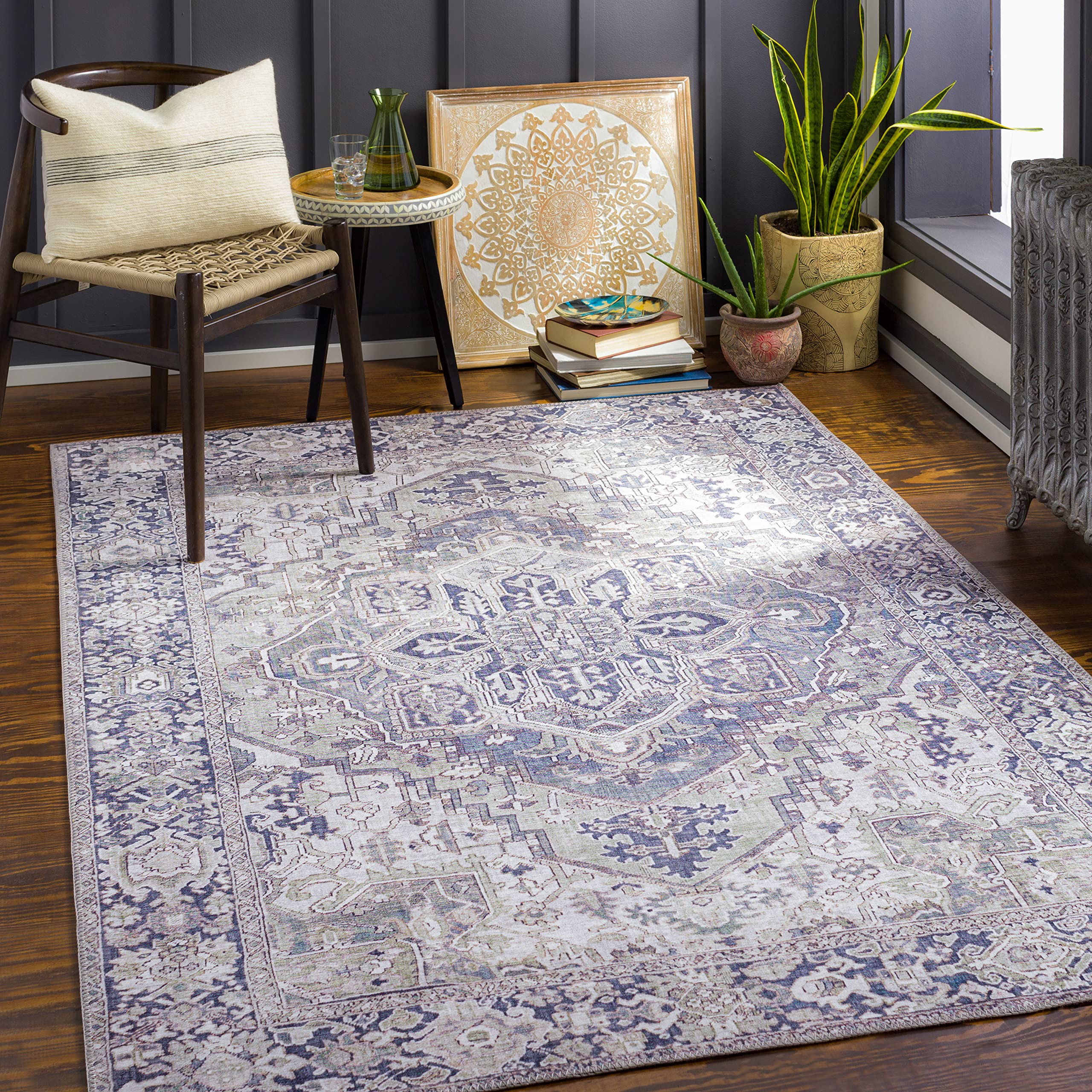 Artistic Weavers Reeta Vintage Medallion Area Rug 3'6