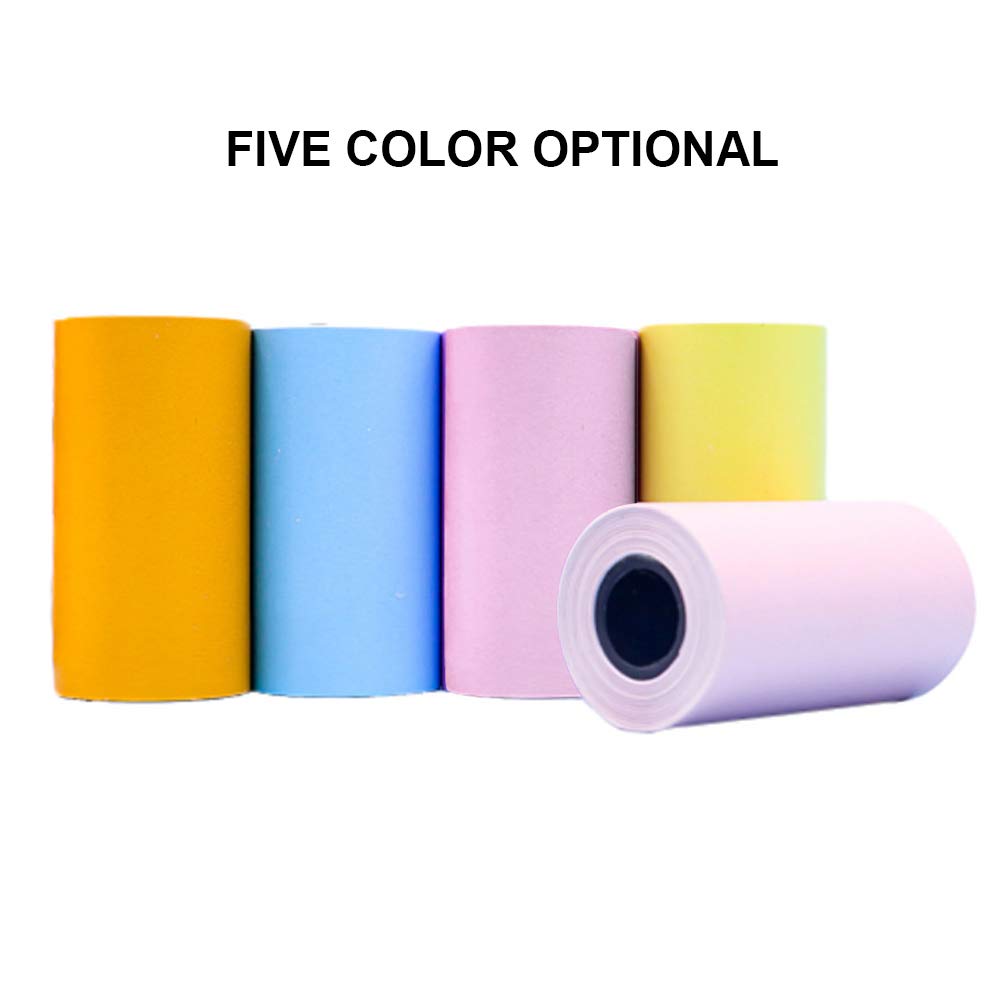 EXCLUZO 3-Pack A6 Thermal Paper Rolls - Compatible with P1/P2 Mini Photo Printer - High-Quality Clear Printing for Receipts & Labels - Perfect for Home, Office & Retail Use