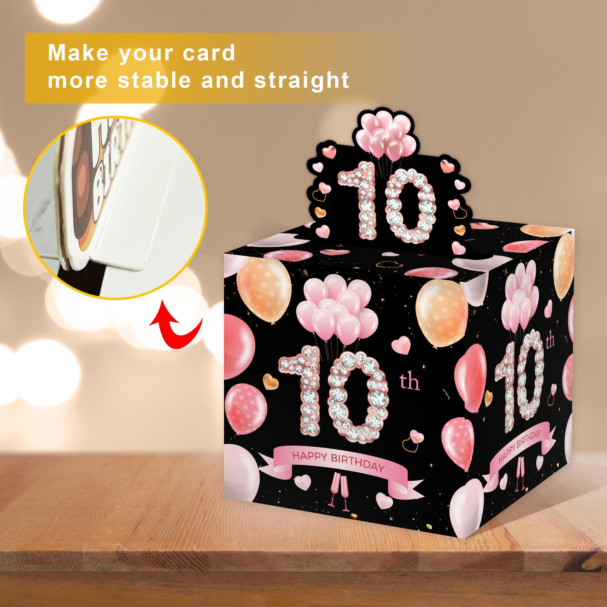 10th Birthday Money Gift for Kids - Cash Gift for Boys & Girls - 35PCS Birthday Party Decorations & Supplies - Perfect for Birthday Surprise Parties & Celebrations