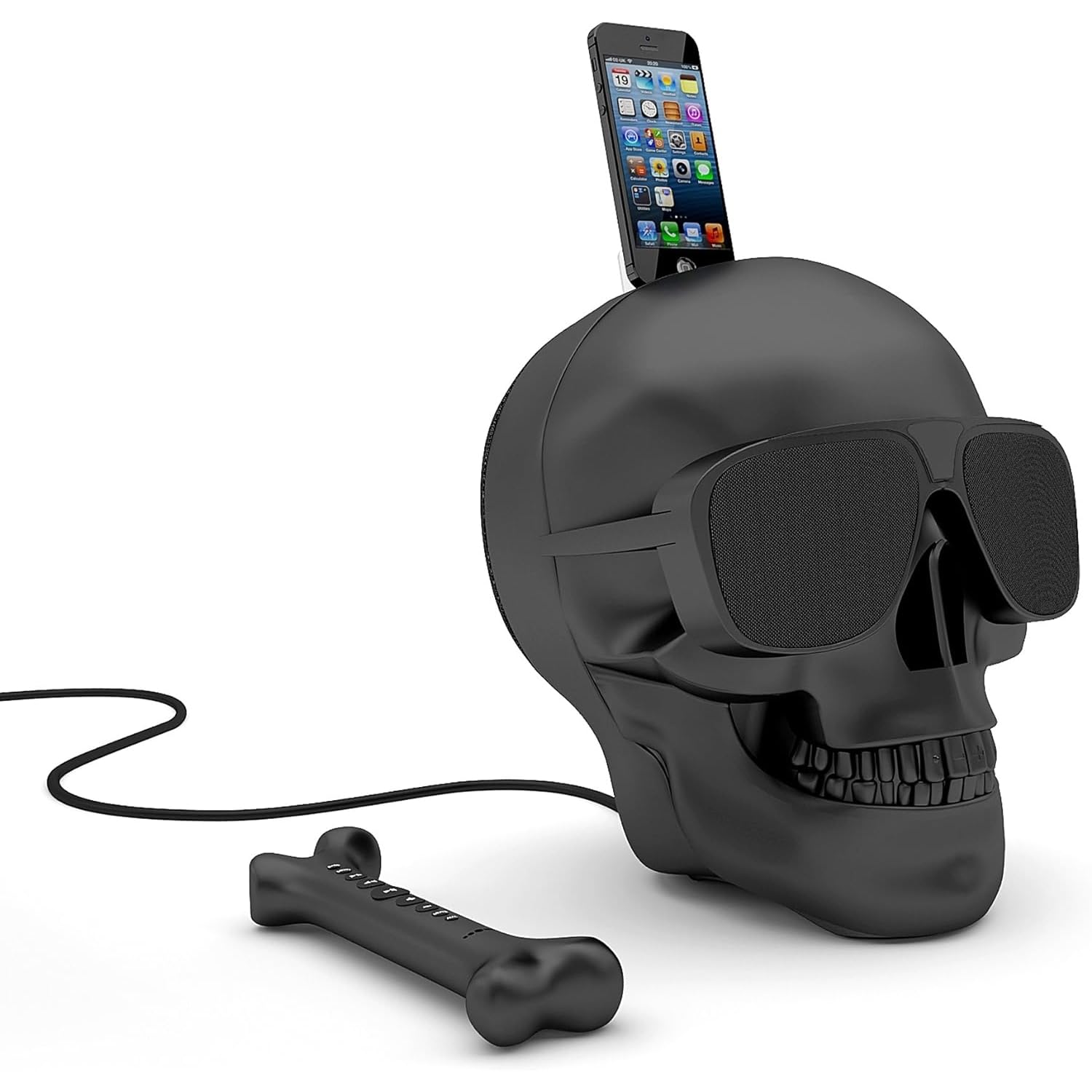 Jarre Aero Skull HD+ Wireless Bluetooth Speaker - Premium Matte Black Finish for Home, Office & Outdoor Parties