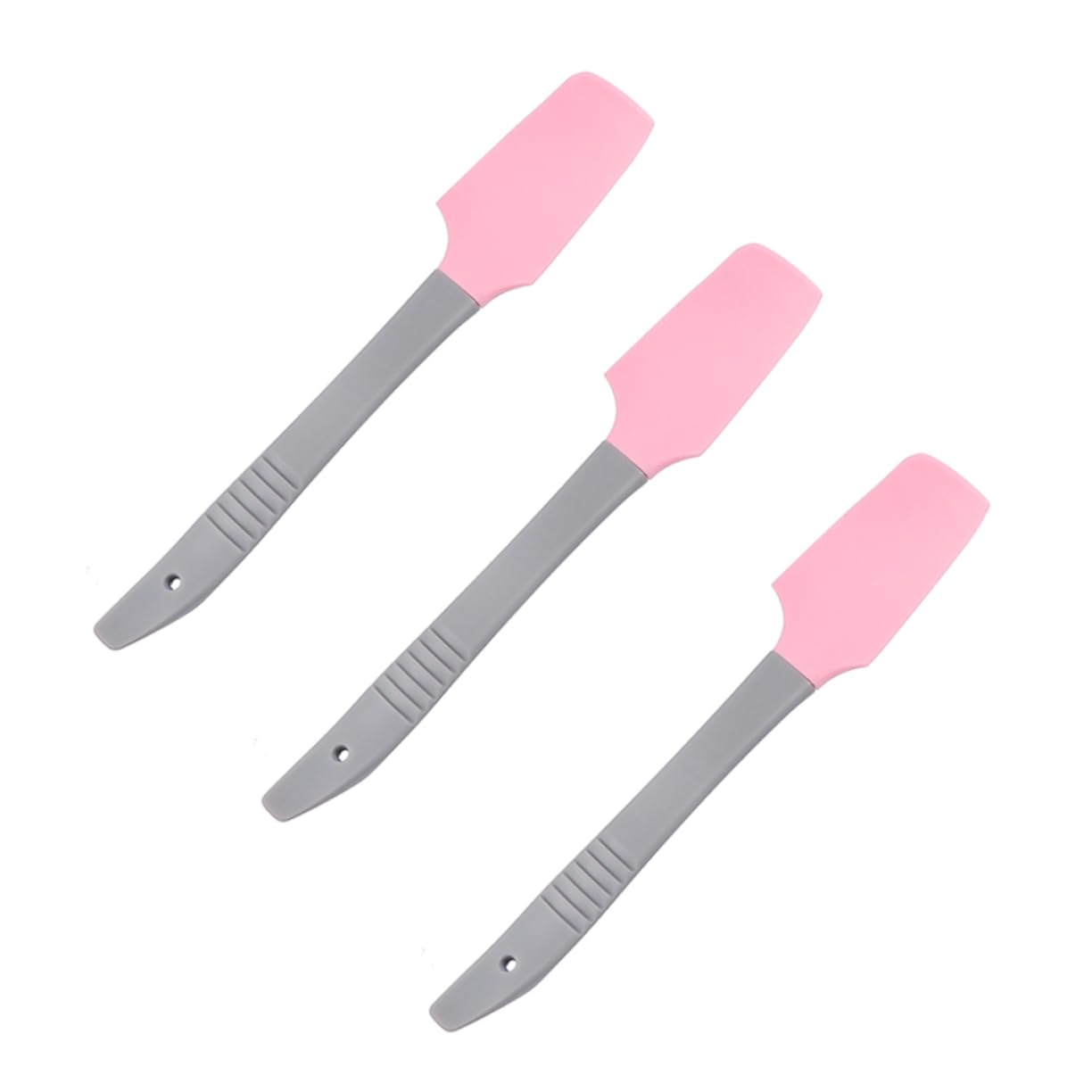 iPetboom 3-Piece Silicone Wax Spatula Set - Professional Multi-Functional Wax Sticks for Hair Removal, Candle Making & Cake Decorating - Portable Wax Tools with Non-Stick Surface (Pink) - Perfect for Salons, DIY Beauty & Home Baking
