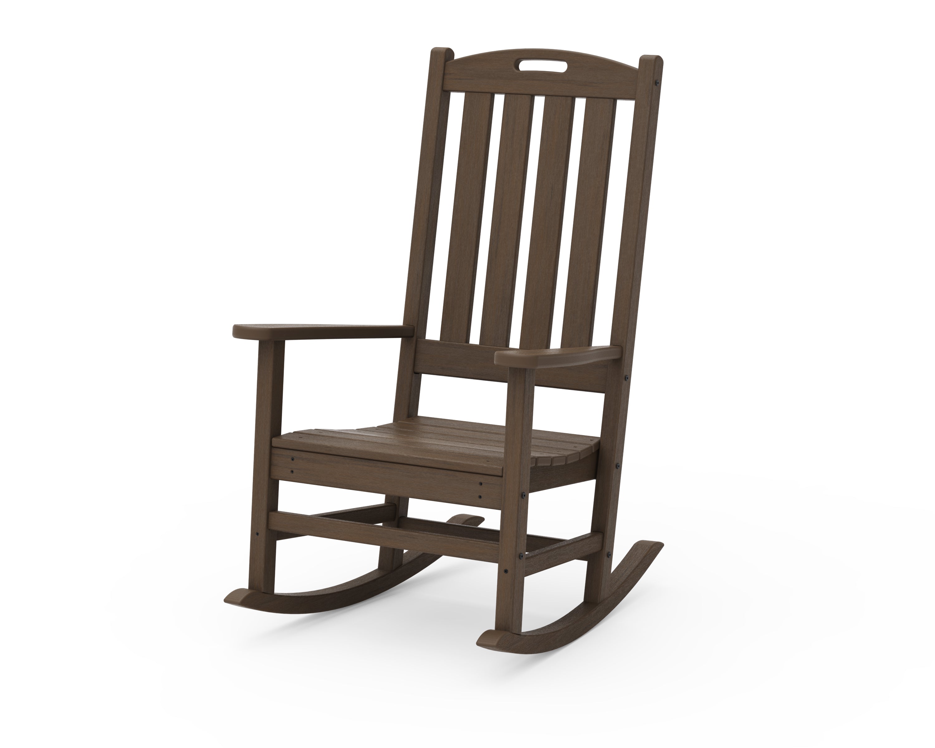 POLYWOOD Nautical Porth Rocking Chair - All-Weather Outdoor Furniture - Perfect for Patio, Deck, Garden & Porch Relaxation