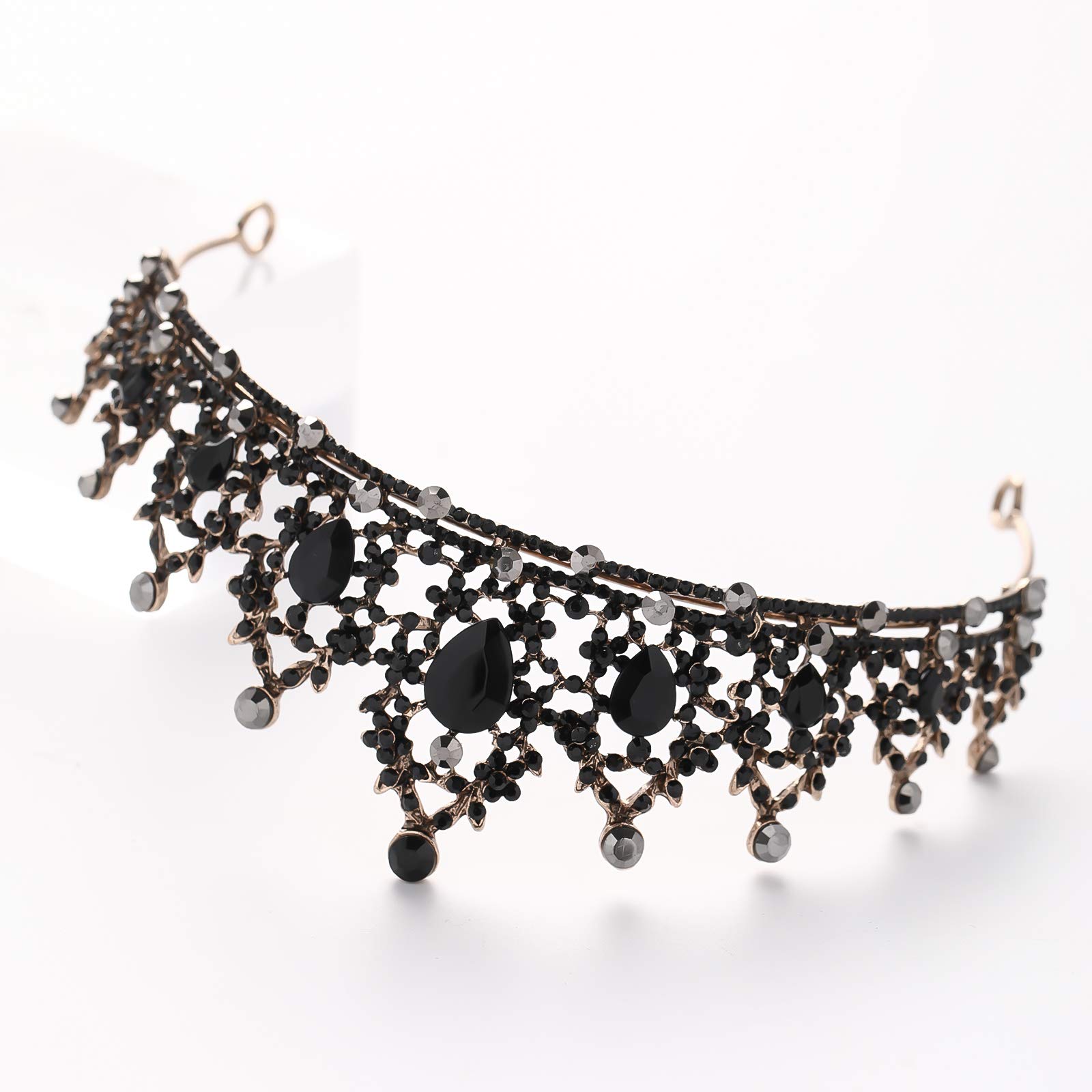 FORSEVEN Rhinestone Headband - Elegant Crystal Tiara for Women, Bridal Wedding Hair Accessories, Birthday Party Headpiece (Perfect for Bridal Showers, Prom, Pageants & Special Occasions)