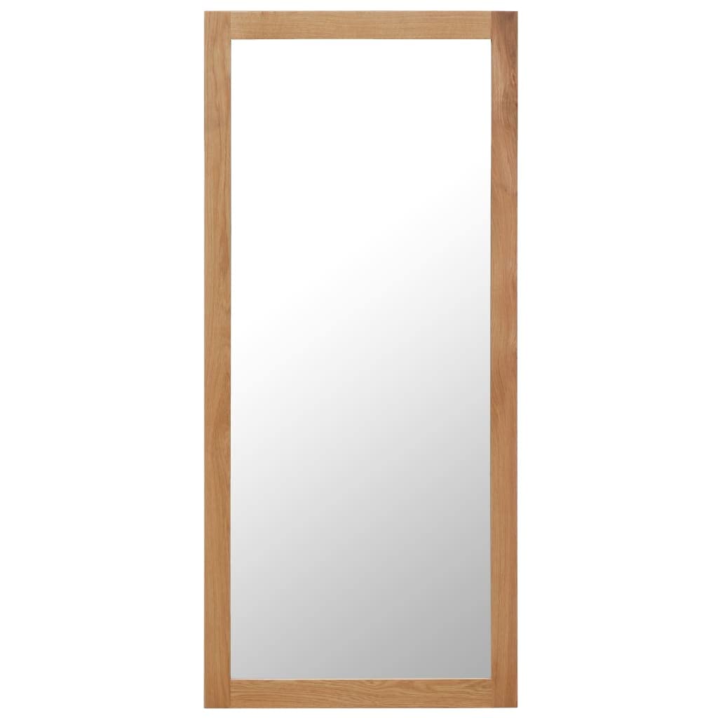 Stylish Rectangular Wall Mirror with Wood Frame - Horizontal or Vertical Hanging for Living Room, Bedroom & Entryway | Perfect for Home Decor & Vanity Use
