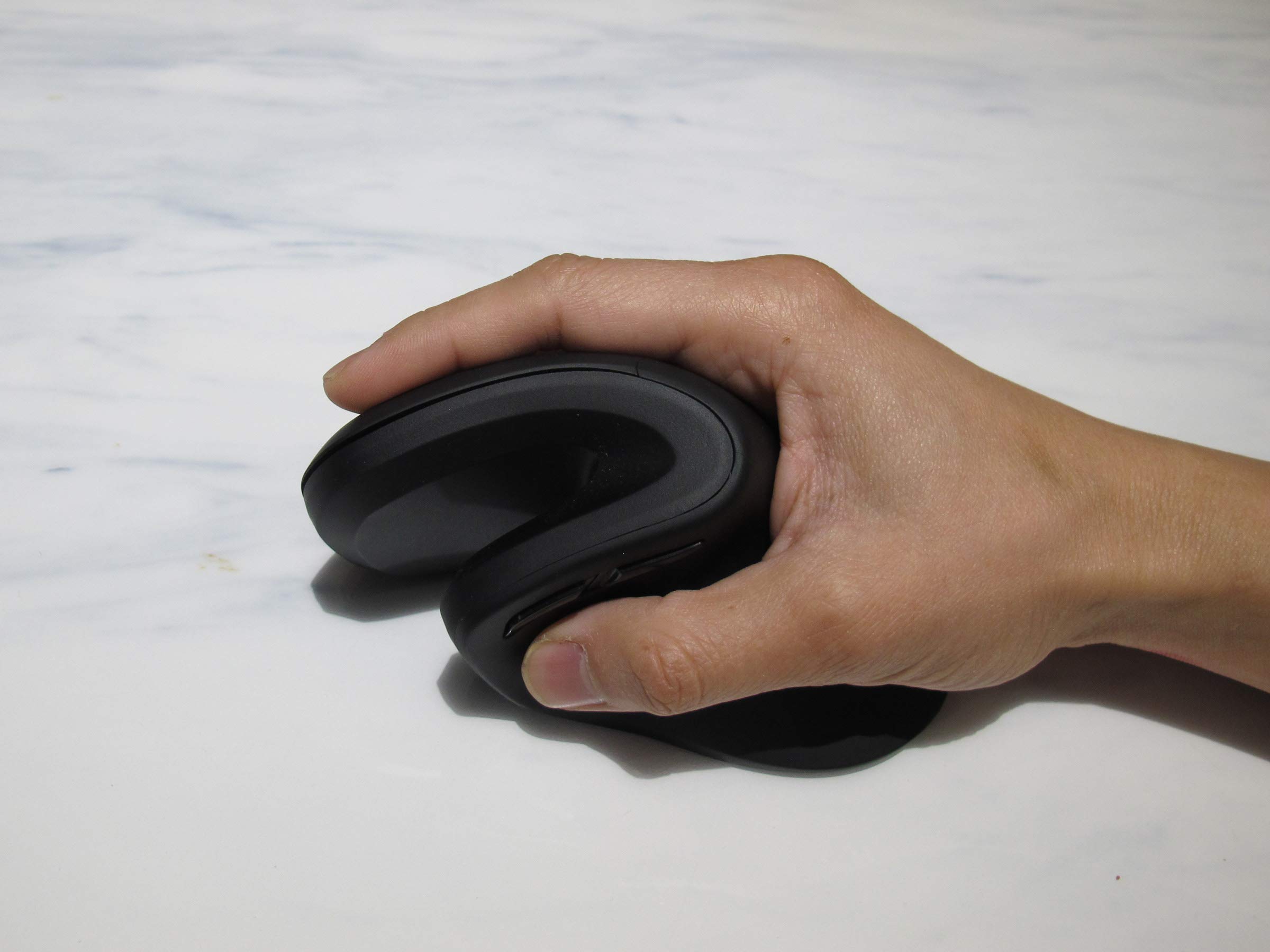 MOJO Perfect Grip Dual Mode Silent Vertical Ergonomic Mouse - Bluetooth/Wireless Optical Mouse with Adjustable DPI & Quiet Click for Office, Gaming & Graphic Design - Pain Relief for Carpal Tunnel & Computer Users