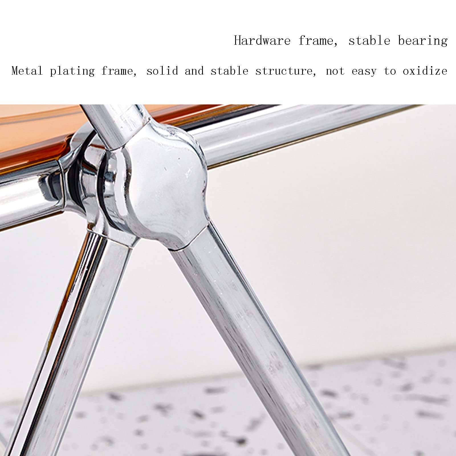 Acrylic Folding Stool - Heavy Duty & Portable Chair for Home, Office, Restaurant - Study Desk Seat, Outdoor Leisure & Indoor Use (Green)