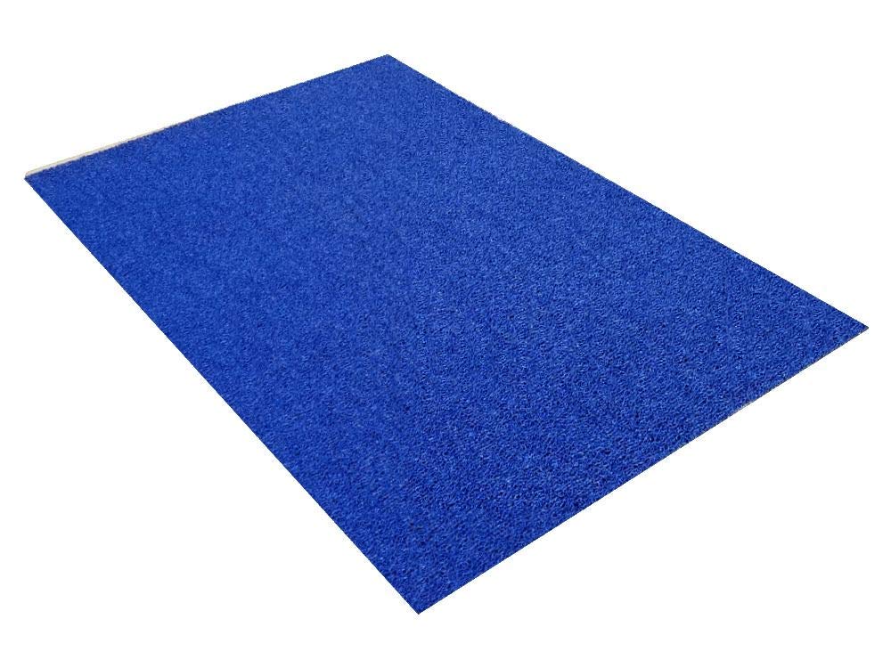 **VinLoop Vinyl Pool Mat 4x8 Feet - Non-Slip Bathroom, Locker Room & Shower Floor Mat - Water Drainage Spaghetti Design for Comfort & Safety (Blue) - Perfect for Gym, Spa, and Home Use**