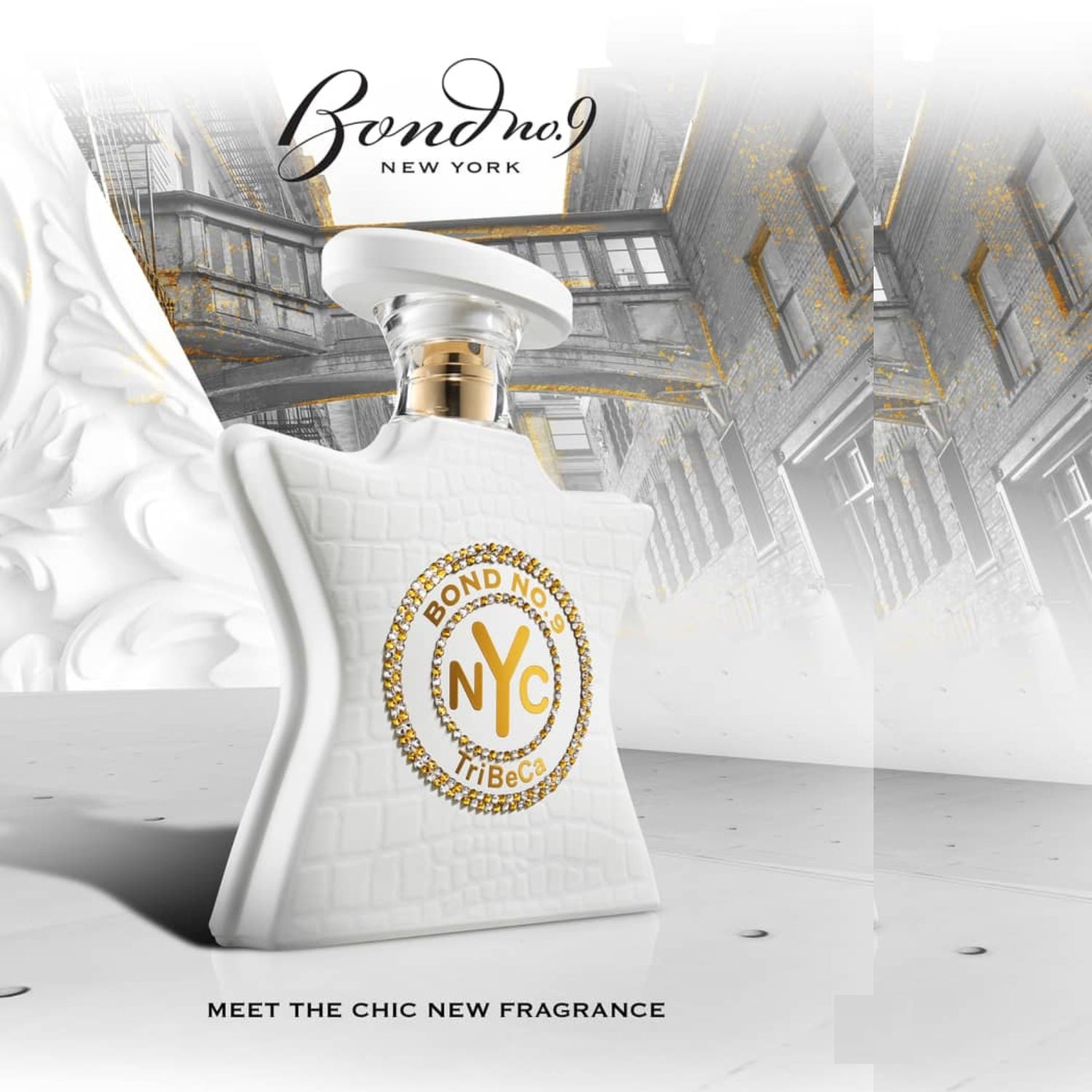 Bond No.9 Tribeca Eau de Parfum 3.4 Oz / 100ml - Luxury Perfume for Women & Men, Long-Lasting Fragrance for Date Night, Special Occasions & Daily Wear