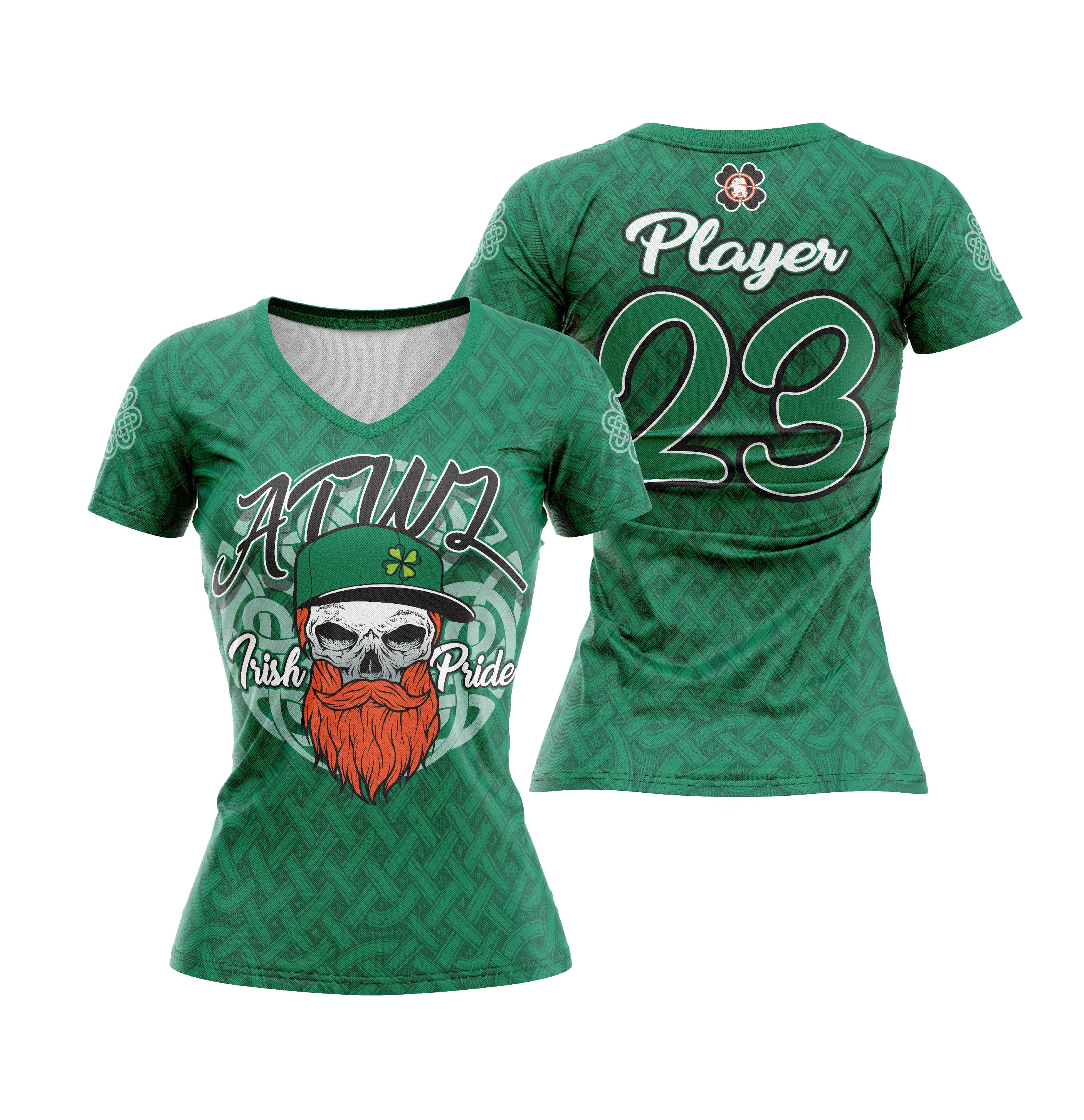 Irish Pride Women's Full Dye Jersey - Soft & Breathable Soccer Jersey for Women - Perfect for Matches, Training & Fan Support