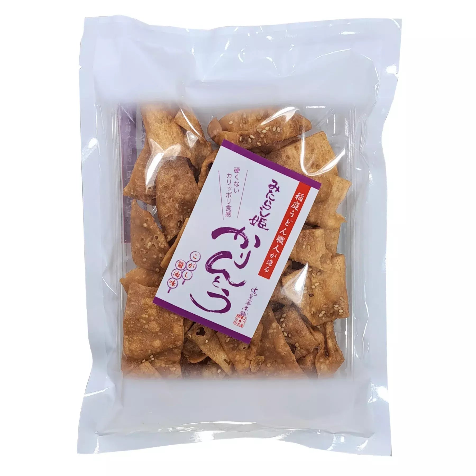 Handmade Karinto Thin & Crispy Crackers - Burnt Soy Sauce Flavor 90g | Japanese Traditional Snack | Perfect for Tea Time, Office Snacks & Gifts