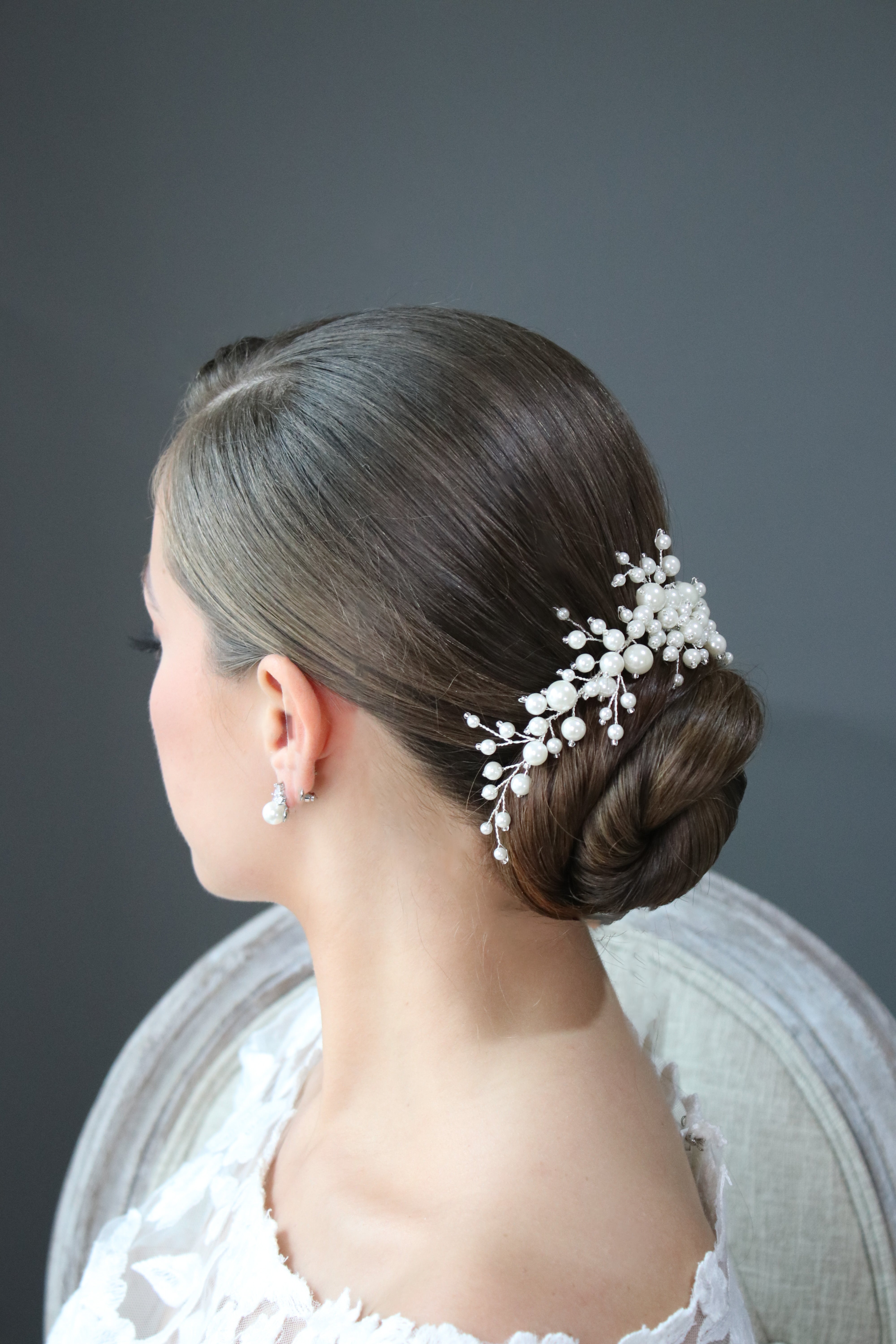 HONORA Pearl Hair Clip for Women - Elegant Pearl Barrettes for Bridal, Wedding, Prom & Everyday Wear - Hair Accessories for Girls & Ladies