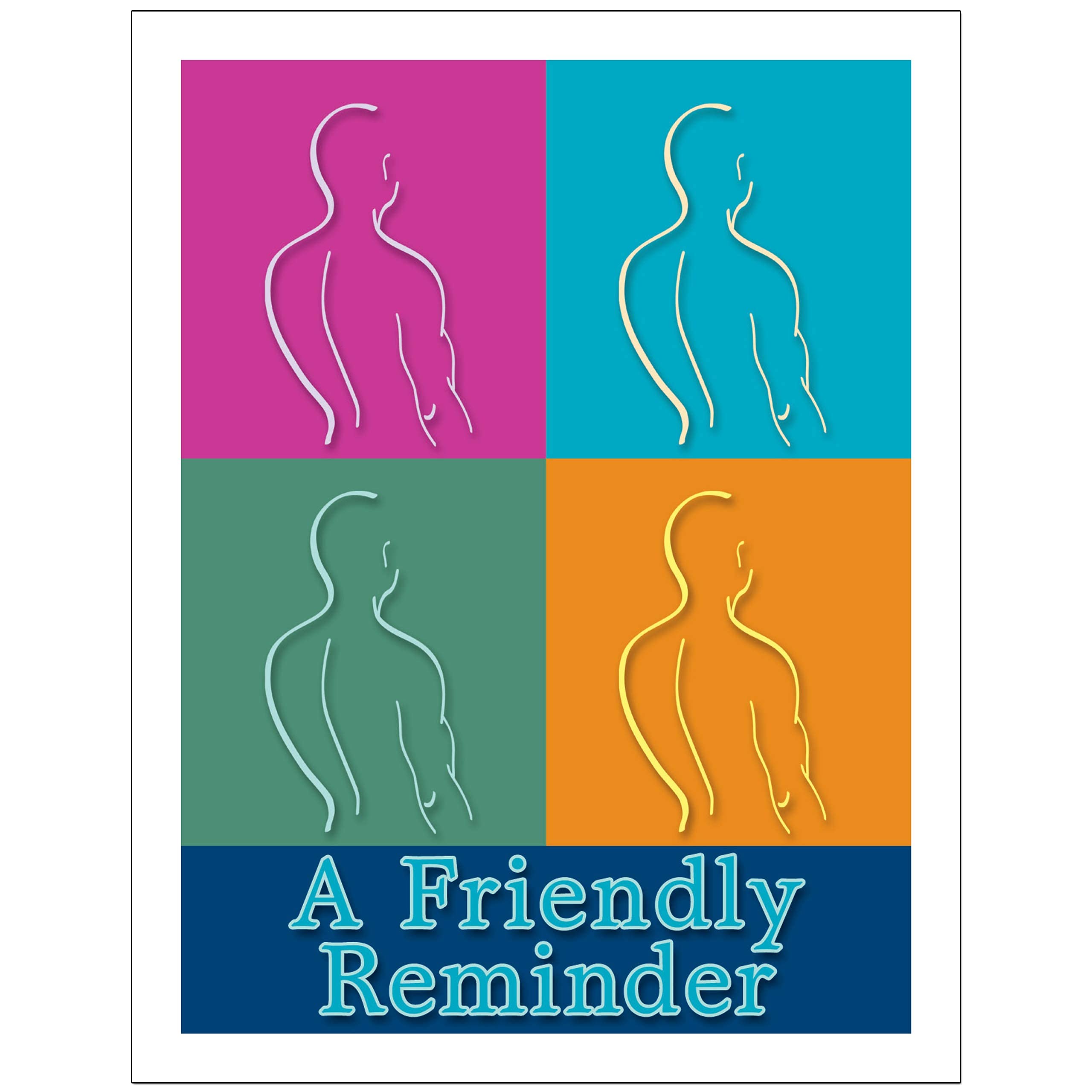 Customizable Chiropractic & Massage Therapy Laser Appointment Reminder Postcards - 4 Micro Perforated Cards per Sheet (4.25
