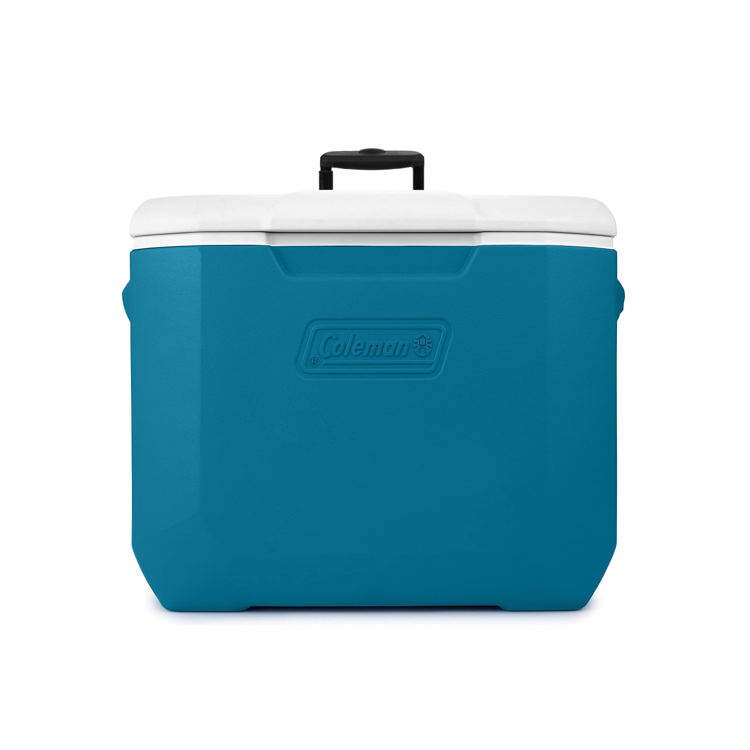 Coleman 60 Quart Wheeled Cooler - Heavy Duty Rolling Cooler for Camping, Beach, Picnics & Outdoor Adventures | Insulated Ice Chest with Wheels & Handle for Easy Transport