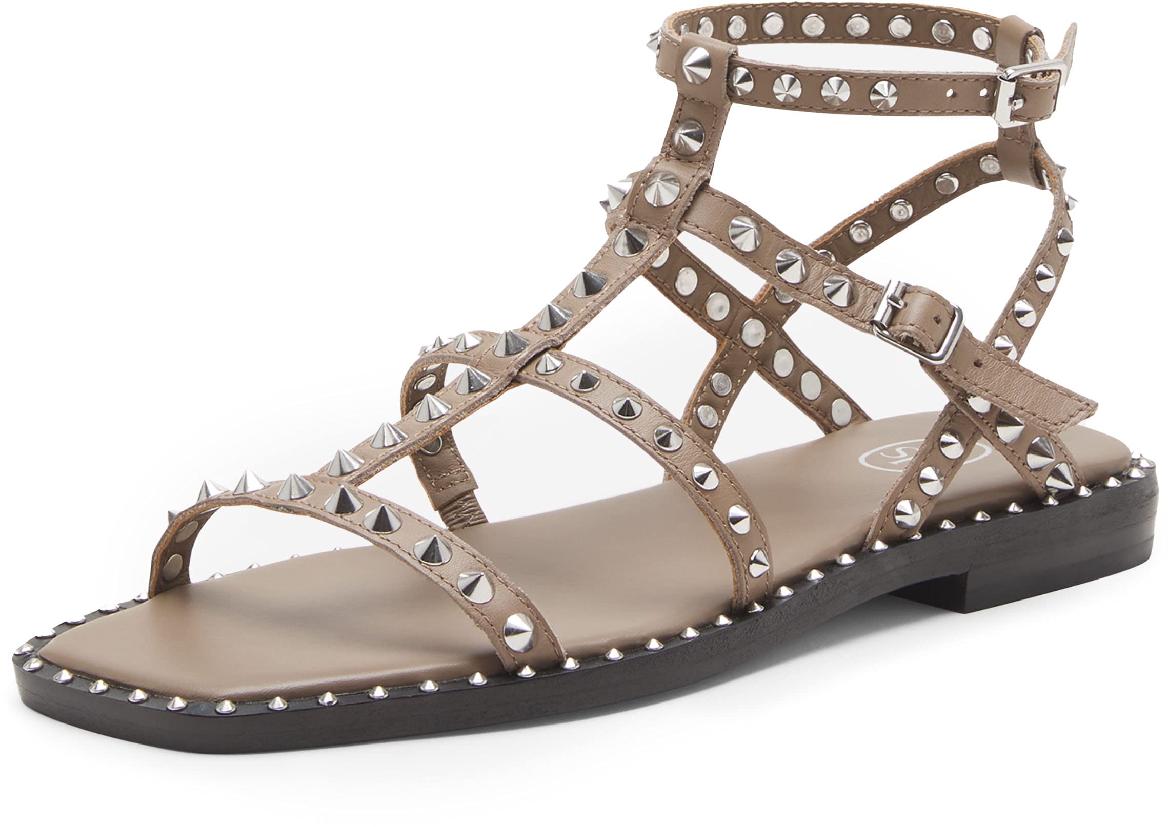 ASH Women's MAEVA Comfortable Leather Sandals - Stylish Summer Casual Shoes for Walking, Beach, Vacation & Outdoor Activities