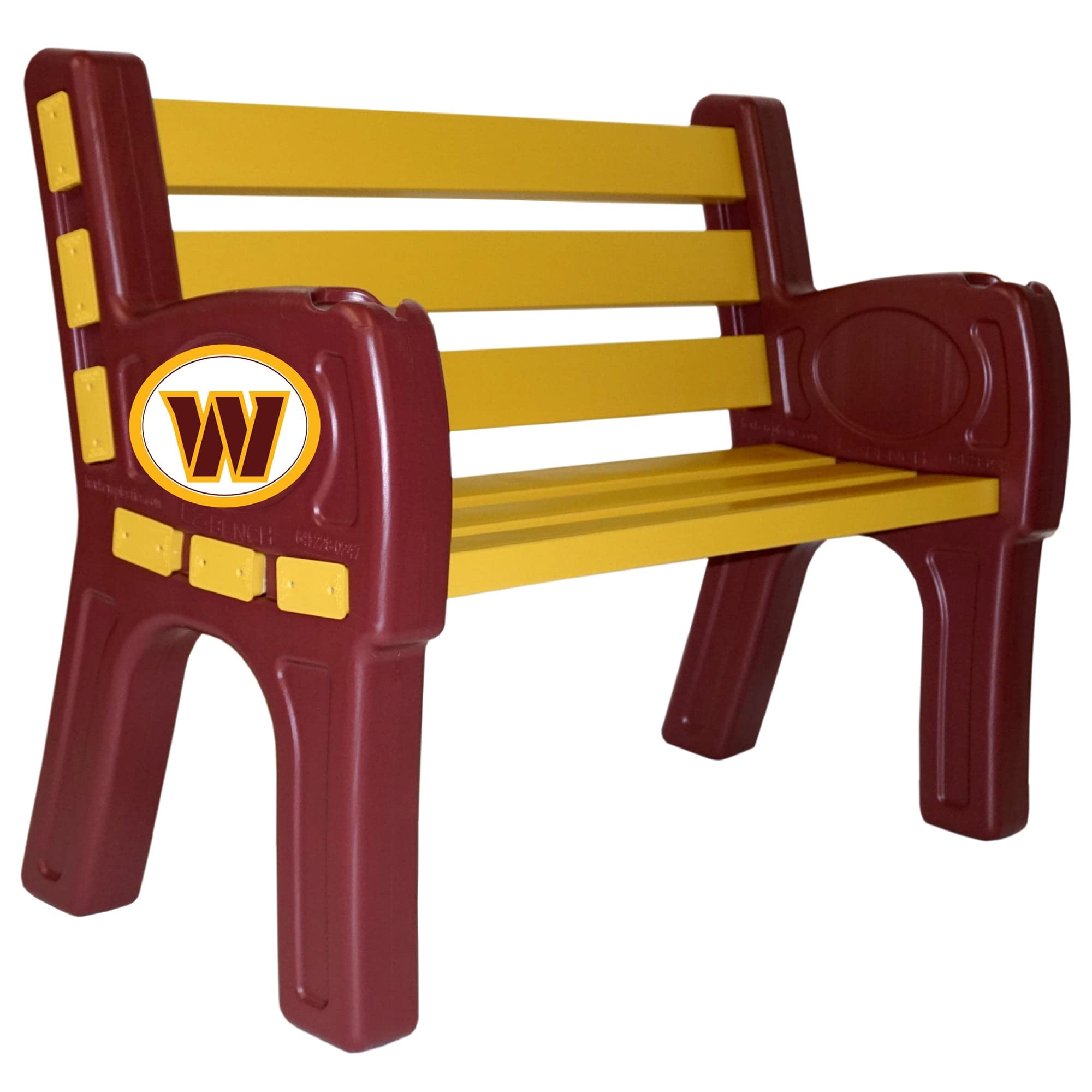 Official NFL Outdoor Bench - Heavy-Duty Weather-Resistant Football Fan Bench for Stadium, Tailgating, and Backyard Decor