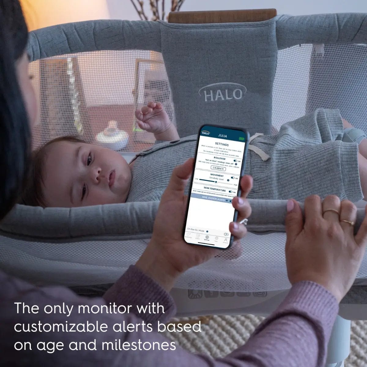 HALO SleepSure Baby Monitor with Night Vision & 2-Way Audio - Wireless Video Baby Camera for Nursery, Crib, and Travel - Perfect for Newborns & Toddlers